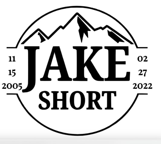 2025-In Memory of Jake Short Window Decal