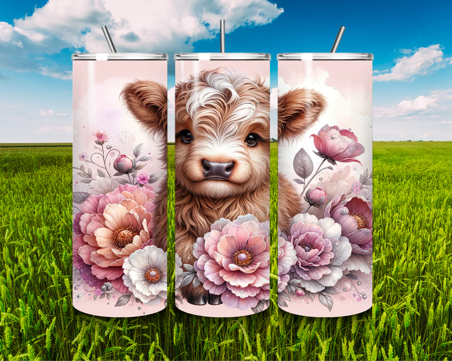 20oz Highland Cow Tumbler