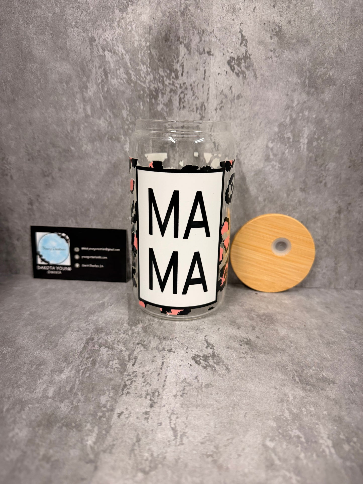 MAMA 16oz Glass Libby Cup