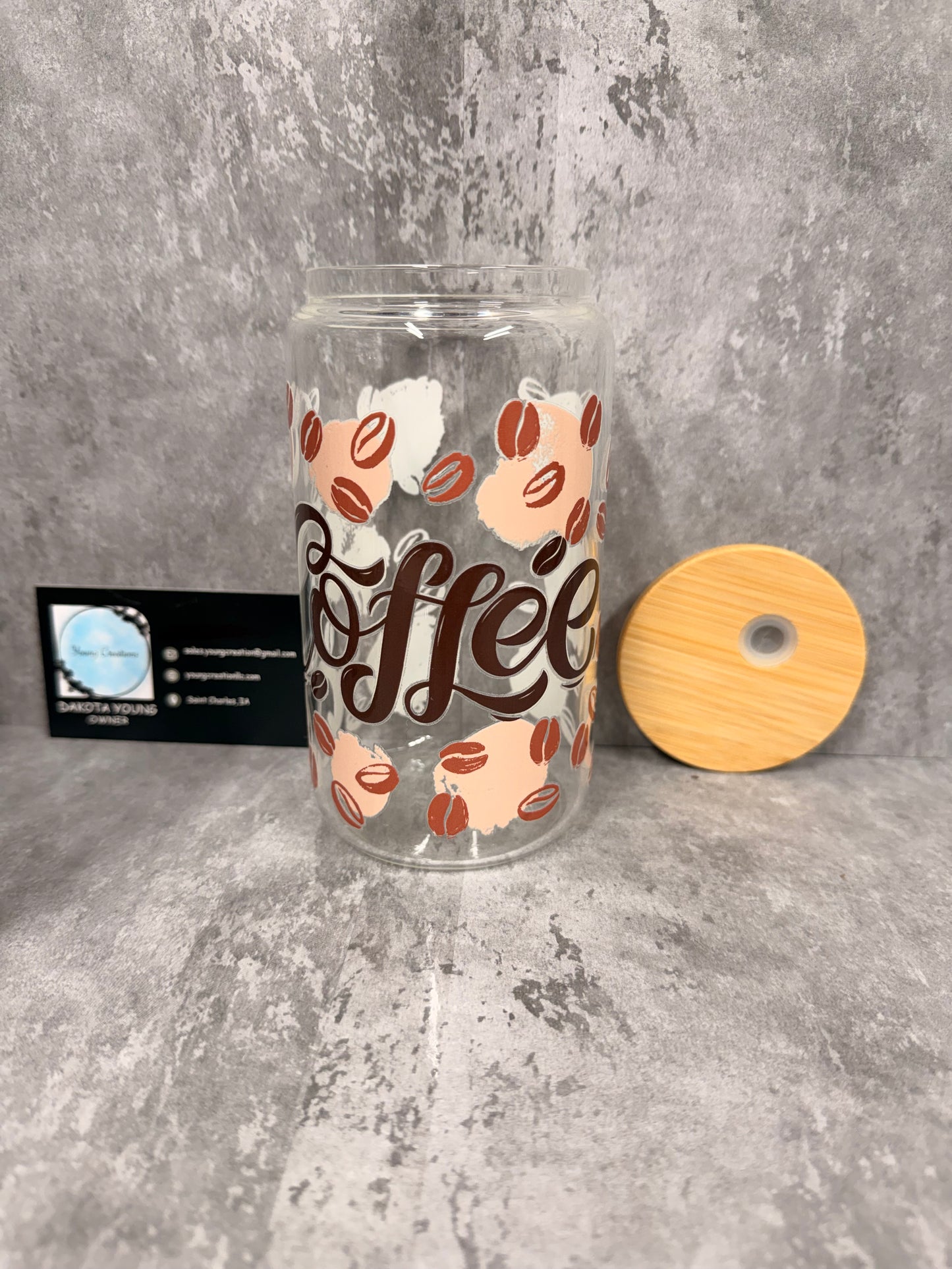 Coffee 16oz Glass Libby Cup