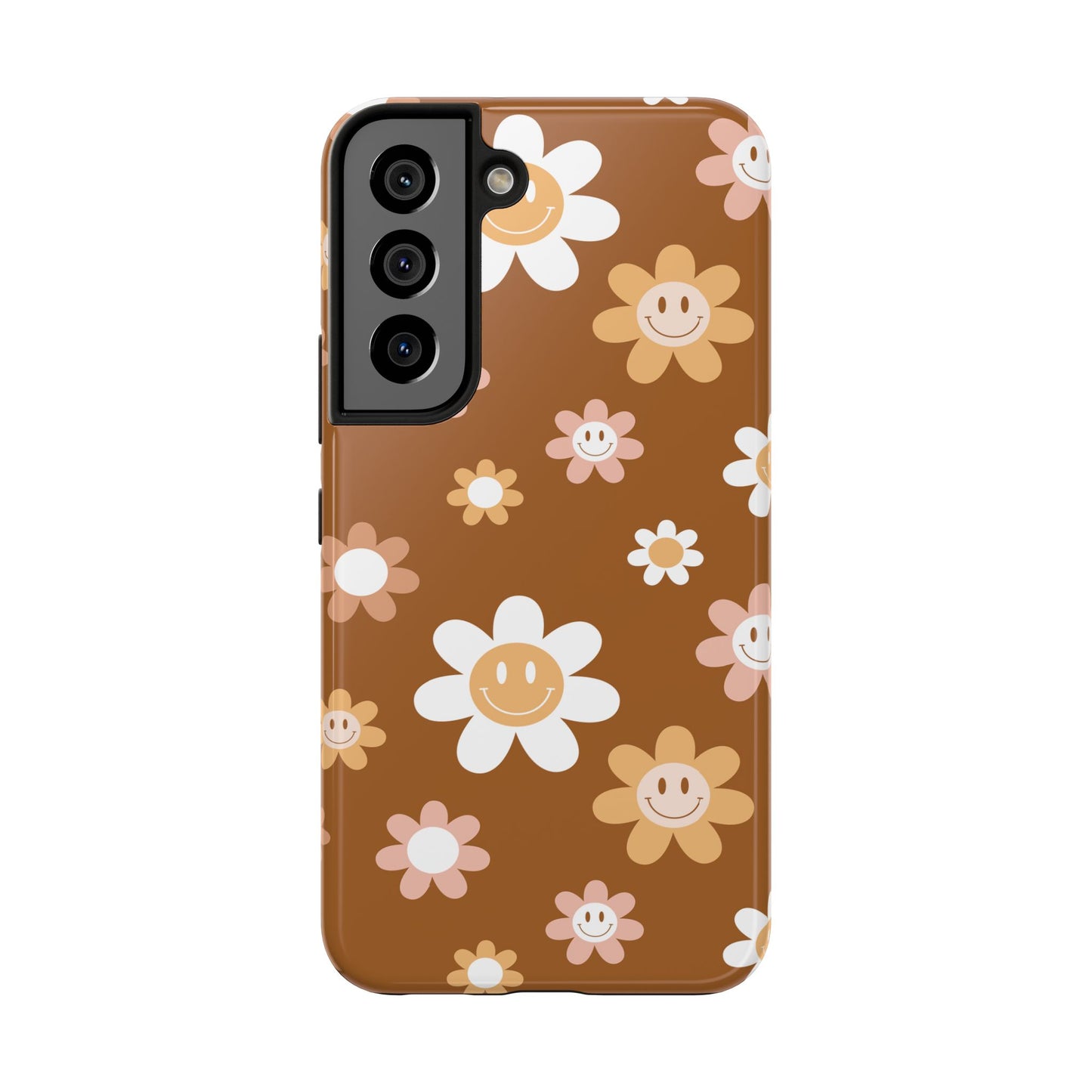 Smiley Flower Tough Phone Case - Cute Floral Design for Trendy Protection