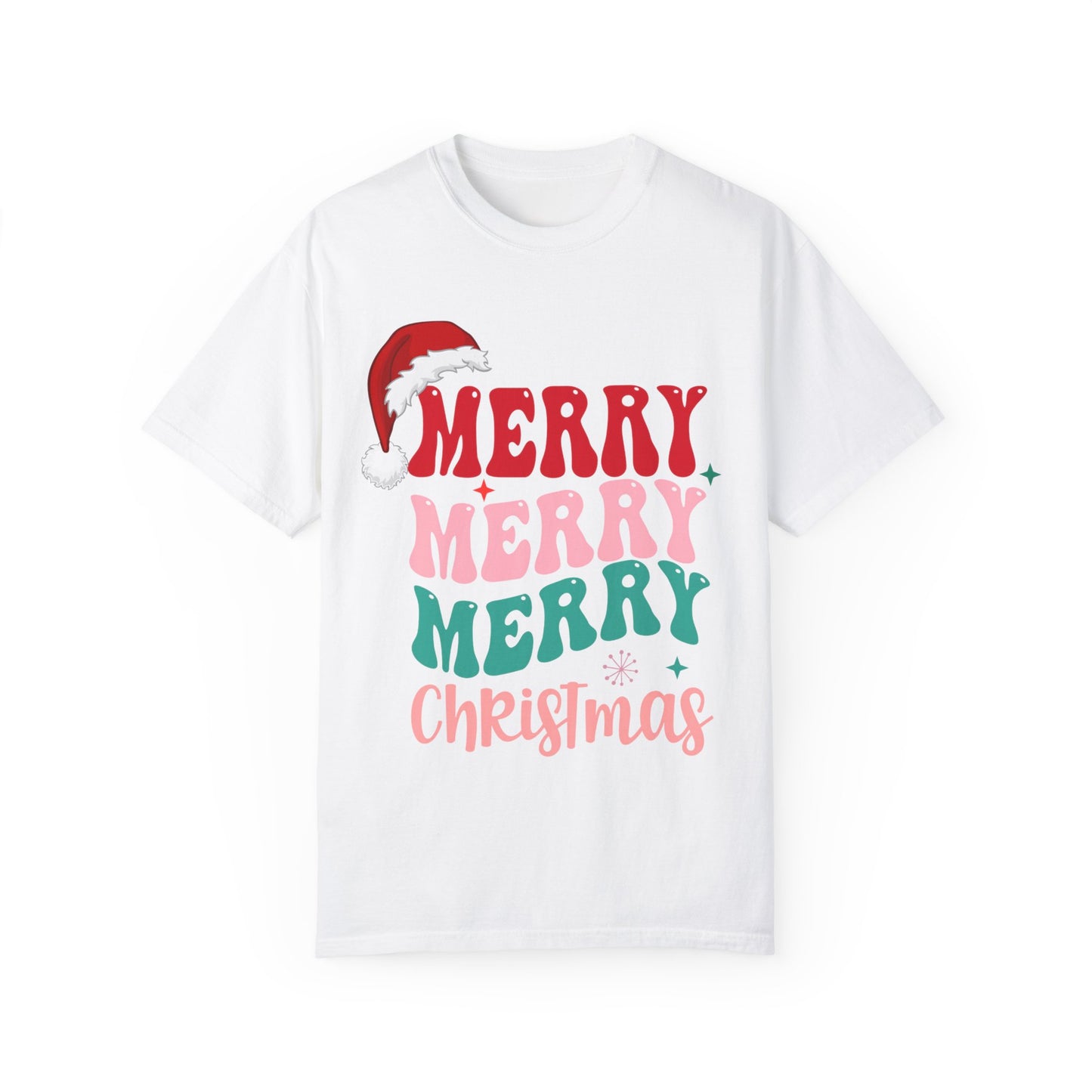 Merry Christmas Unisex Garment-Dyed T-Shirt