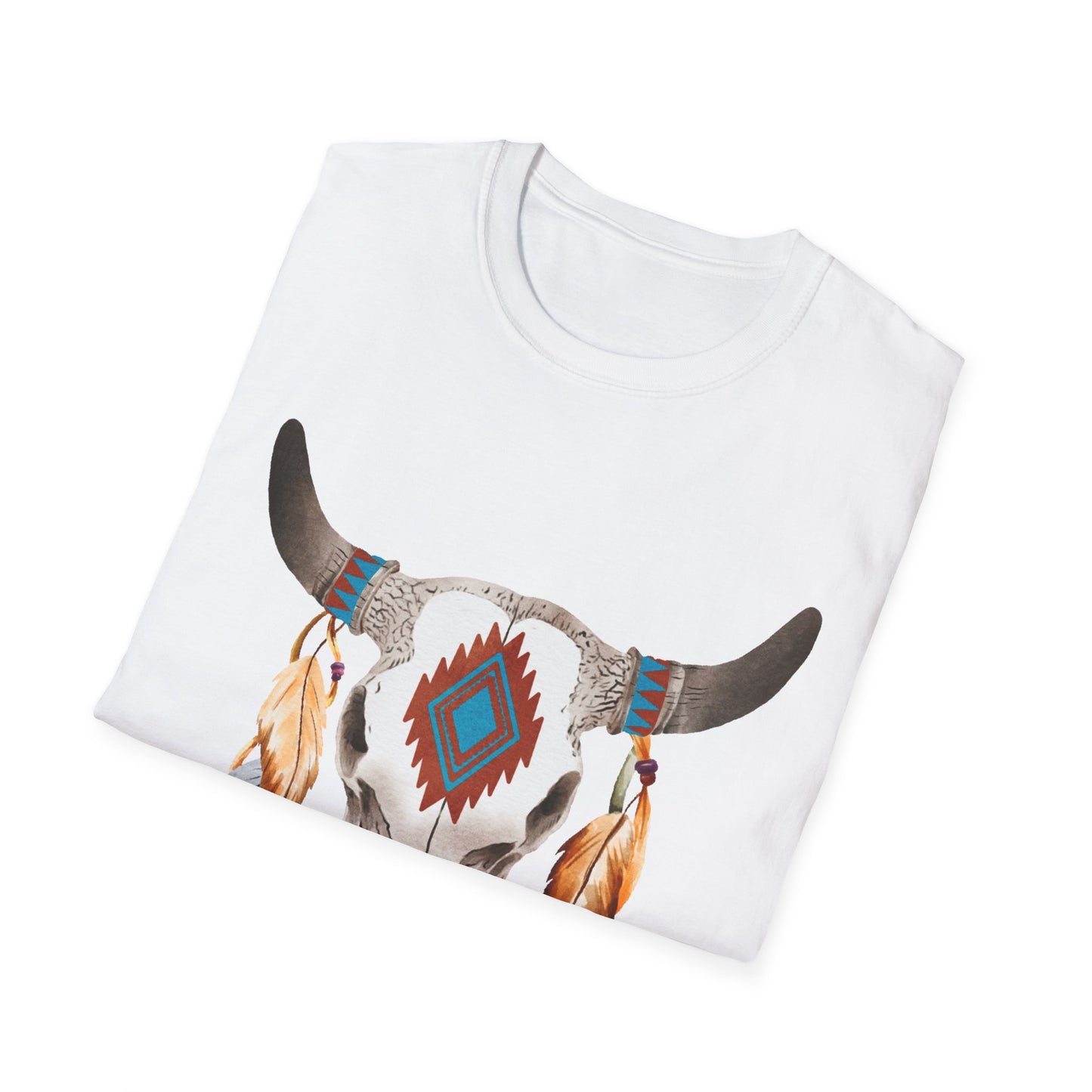 Bohemian Skull Graphic Unisex Softstyle T-Shirt