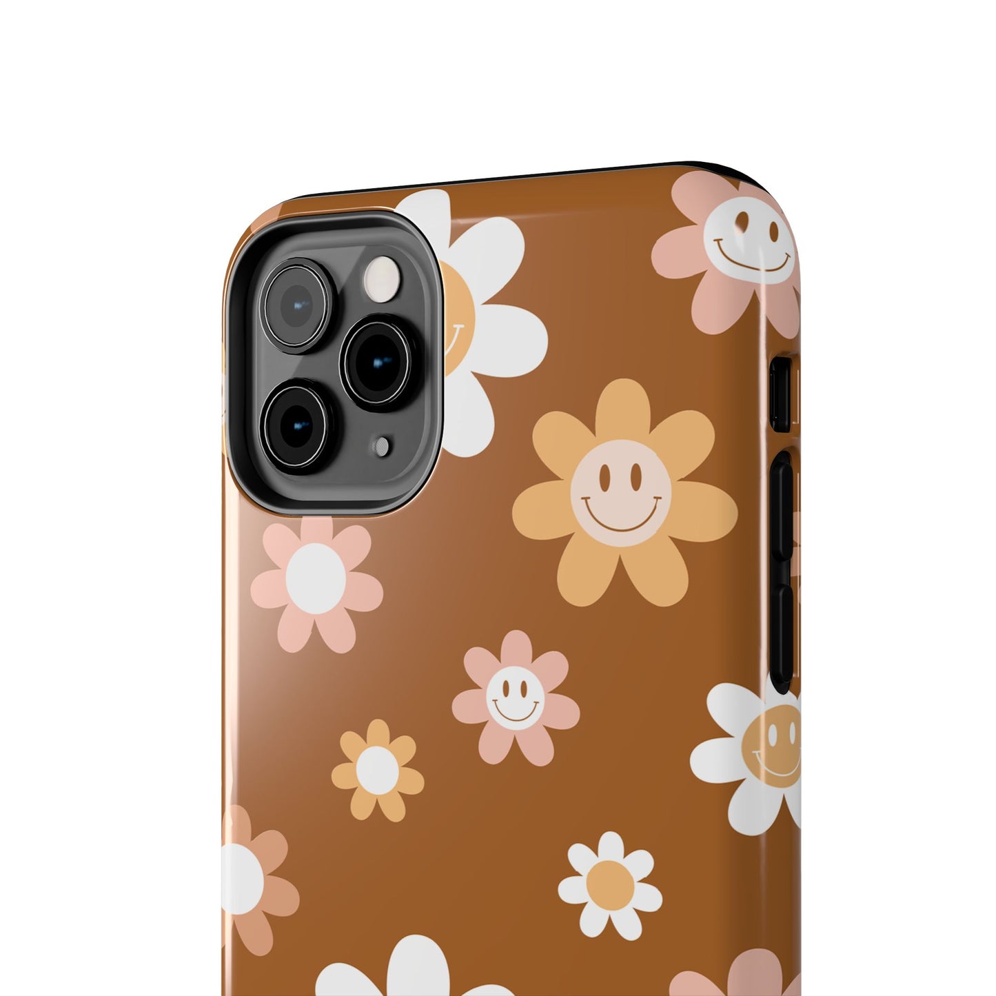 Smiley Flower Tough Phone Case - Cute Floral Design for Trendy Protection