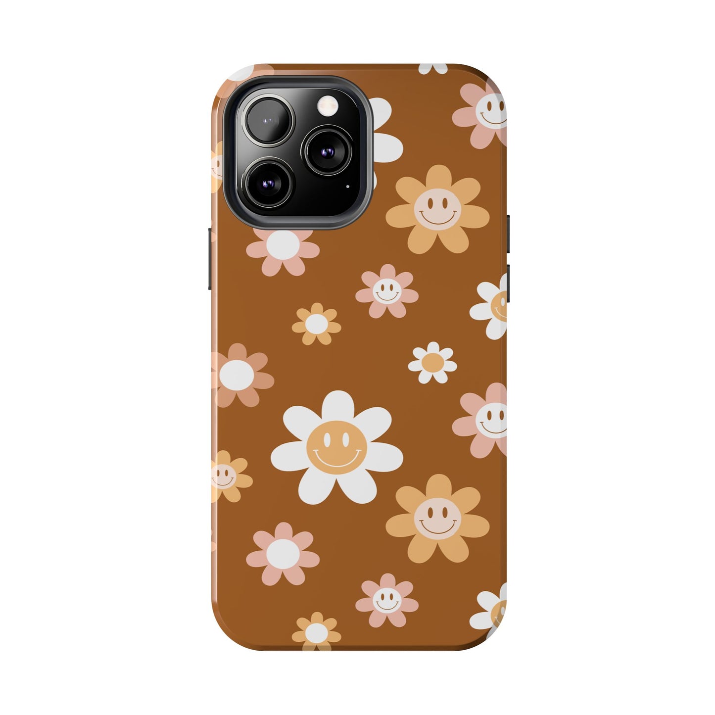 Smiley Flower Tough Phone Case - Cute Floral Design for Trendy Protection