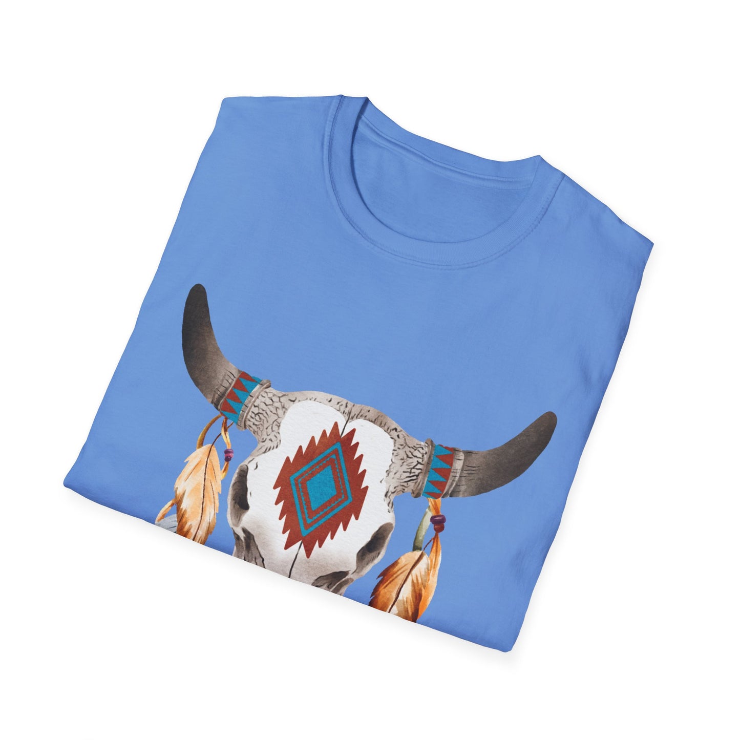 Bohemian Skull Graphic Unisex Softstyle T-Shirt