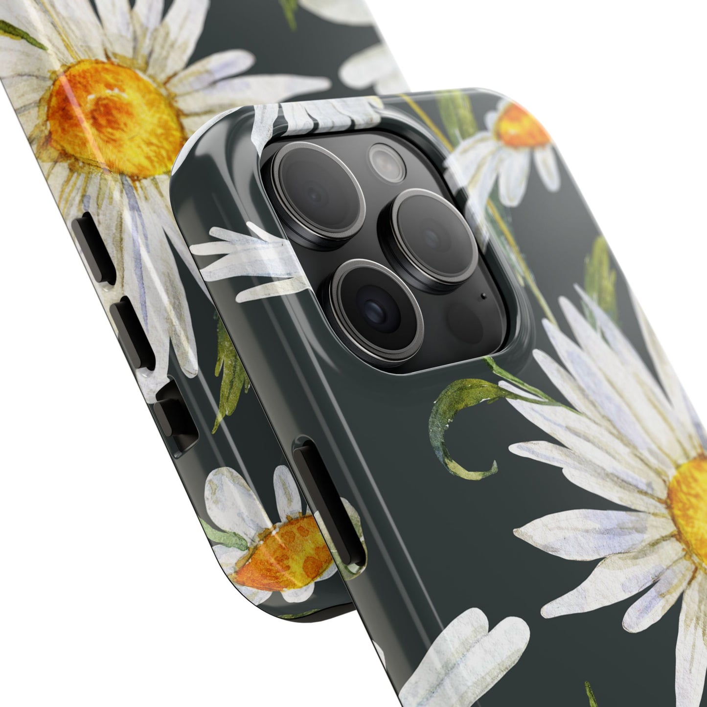 Floral Tough Phone Cases - Durable Protection with Daisy Design