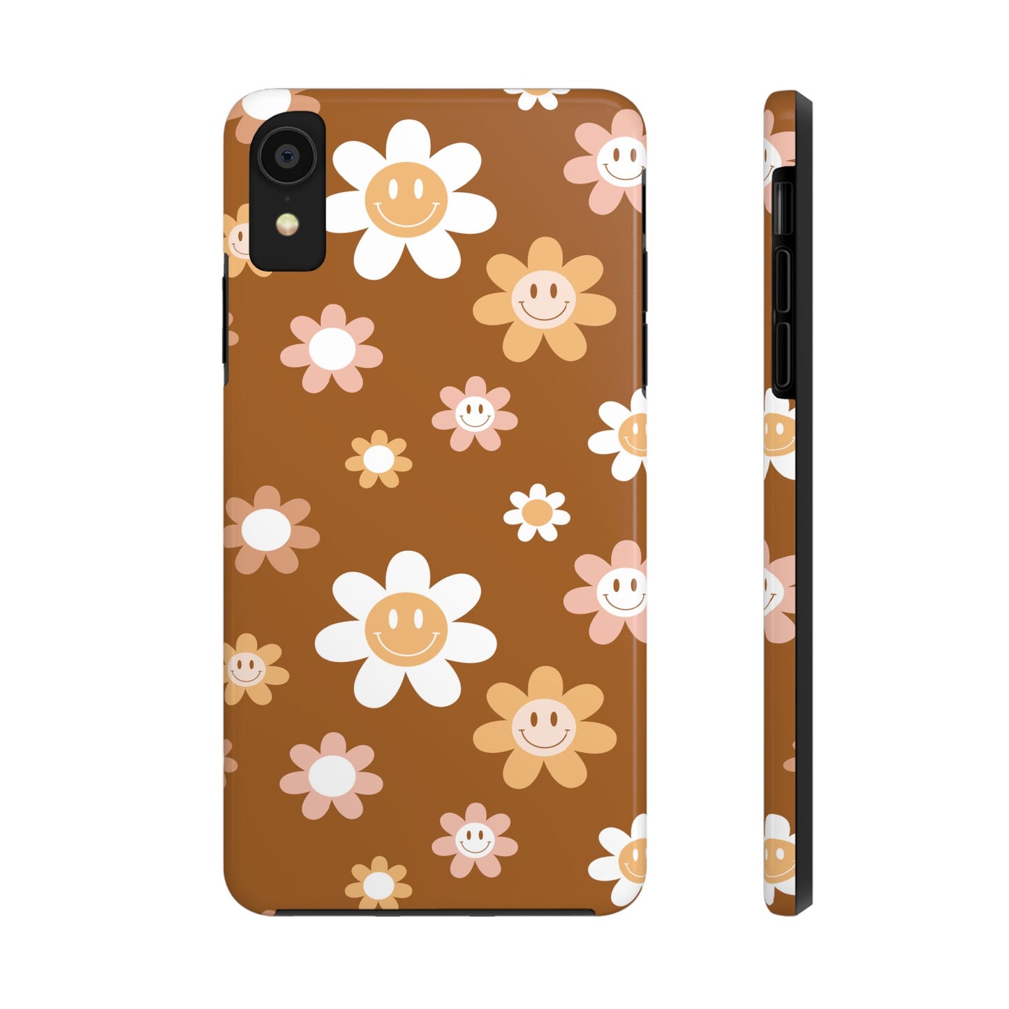 Smiley Flower Tough Phone Case - Cute Floral Design for Trendy Protection