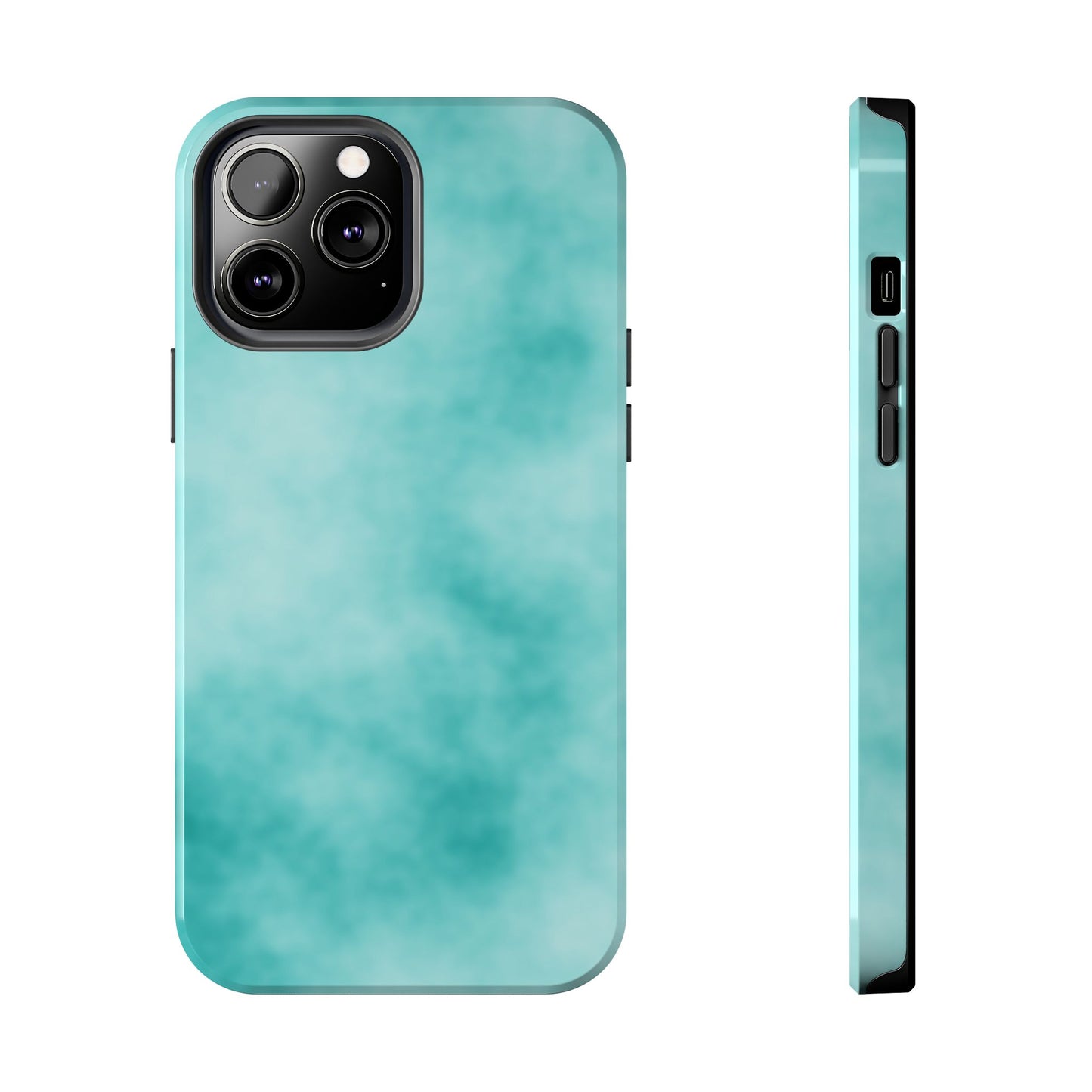 Vibrant Aqua Tough Phone Cases - Stylish & Durable Protection for Your Device