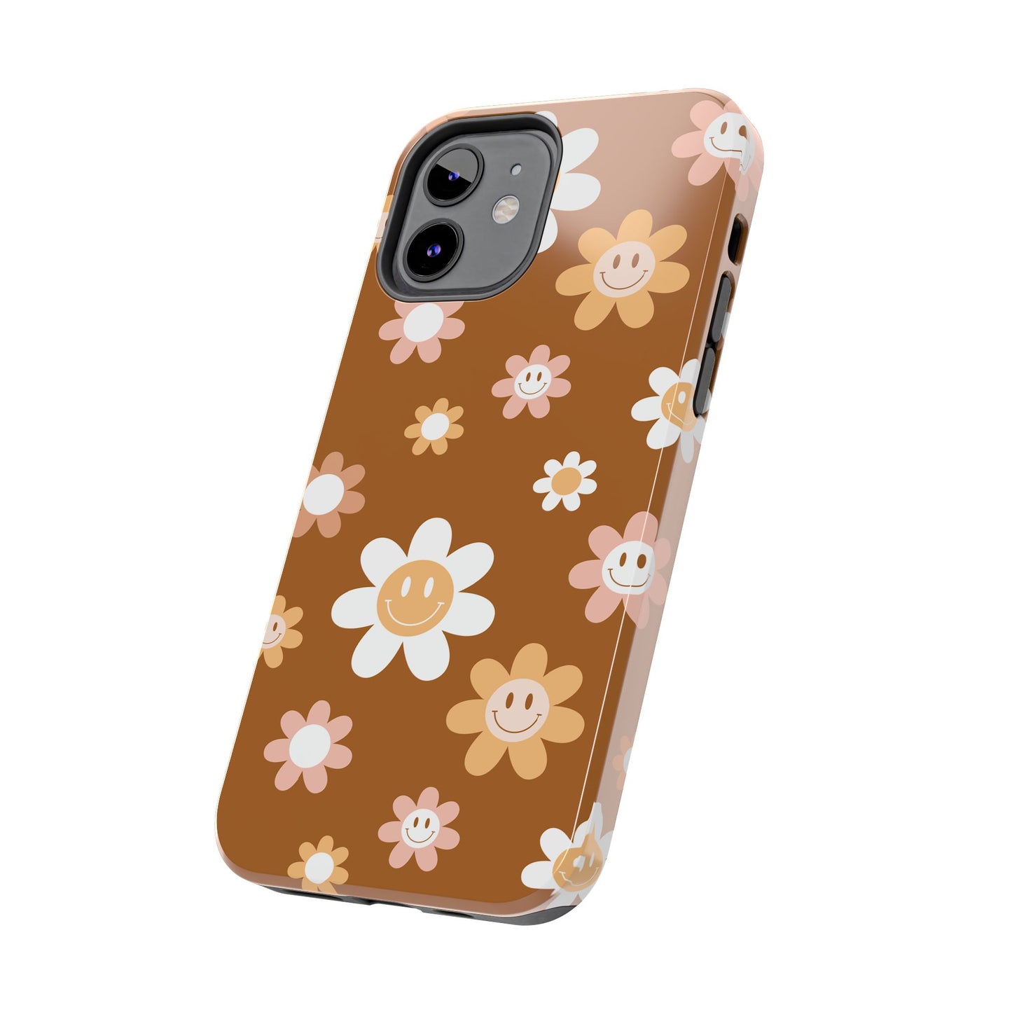 Smiley Flower Tough Phone Case - Cute Floral Design for Trendy Protection