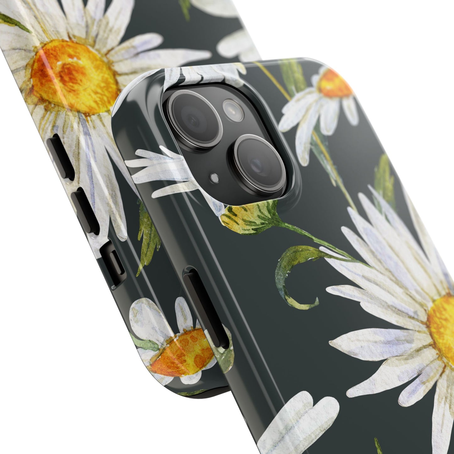 Floral Tough Phone Cases - Durable Protection with Daisy Design