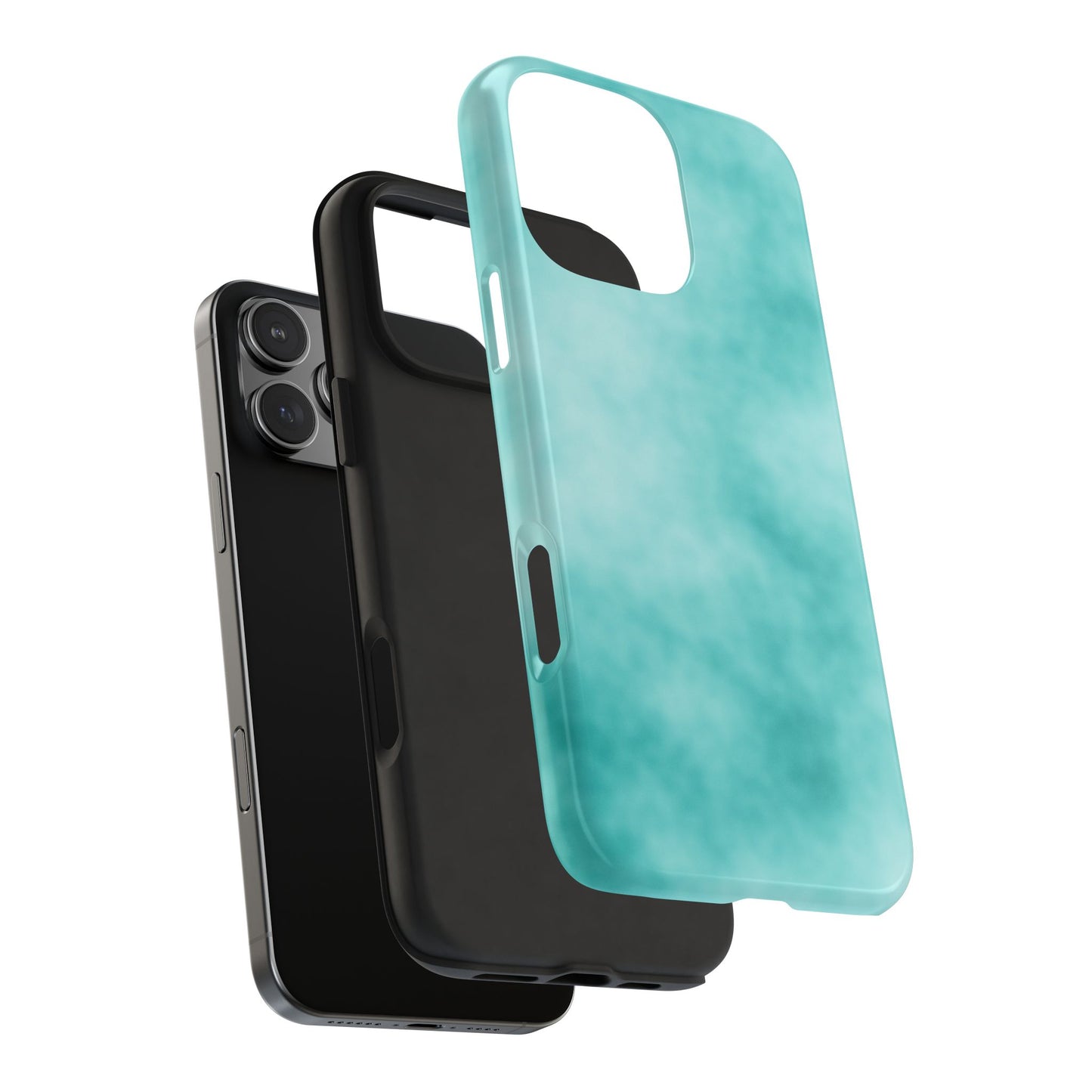 Vibrant Aqua Tough Phone Cases - Stylish & Durable Protection for Your Device