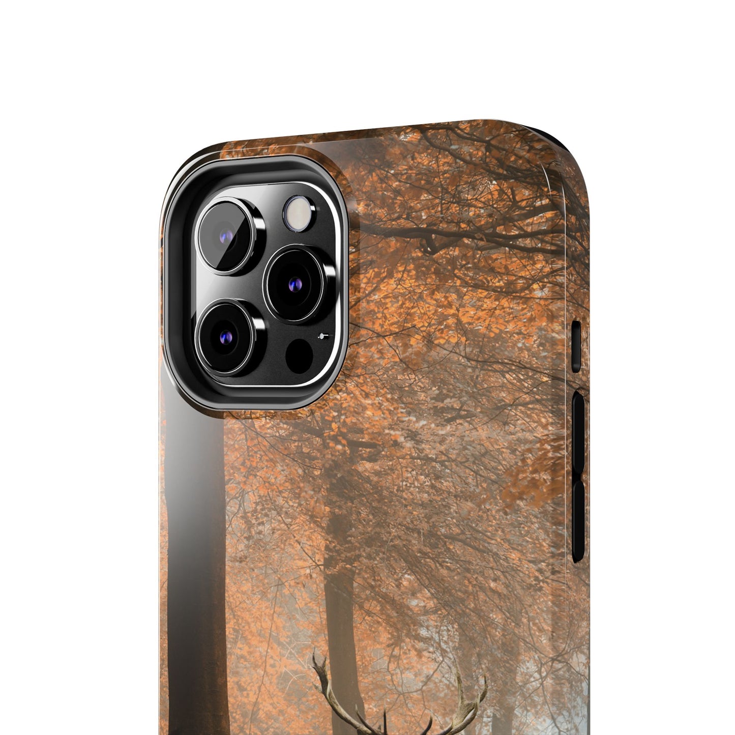 Nature-Inspired Tough Phone Case - Majestic Stag in Autumn Forest