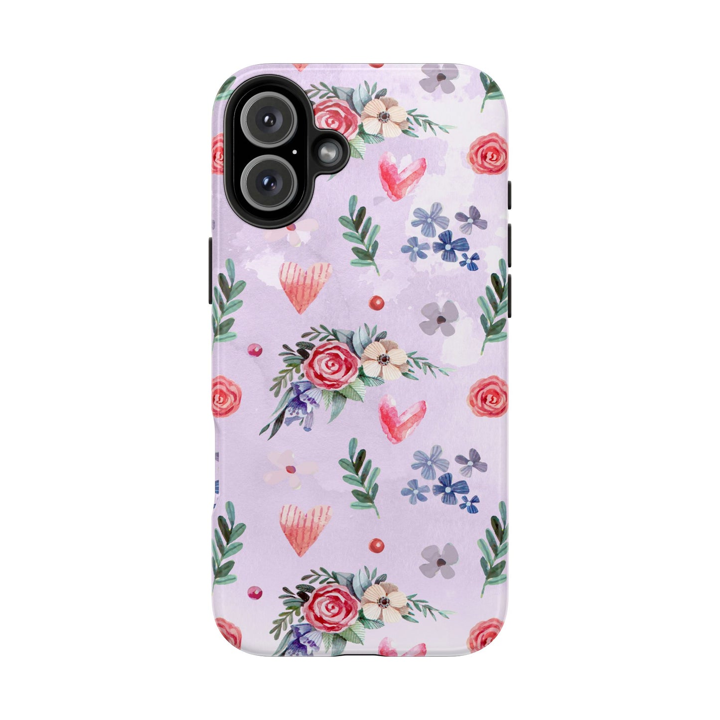 Floral Tough Phone Case - Stylish Protection for Your Device