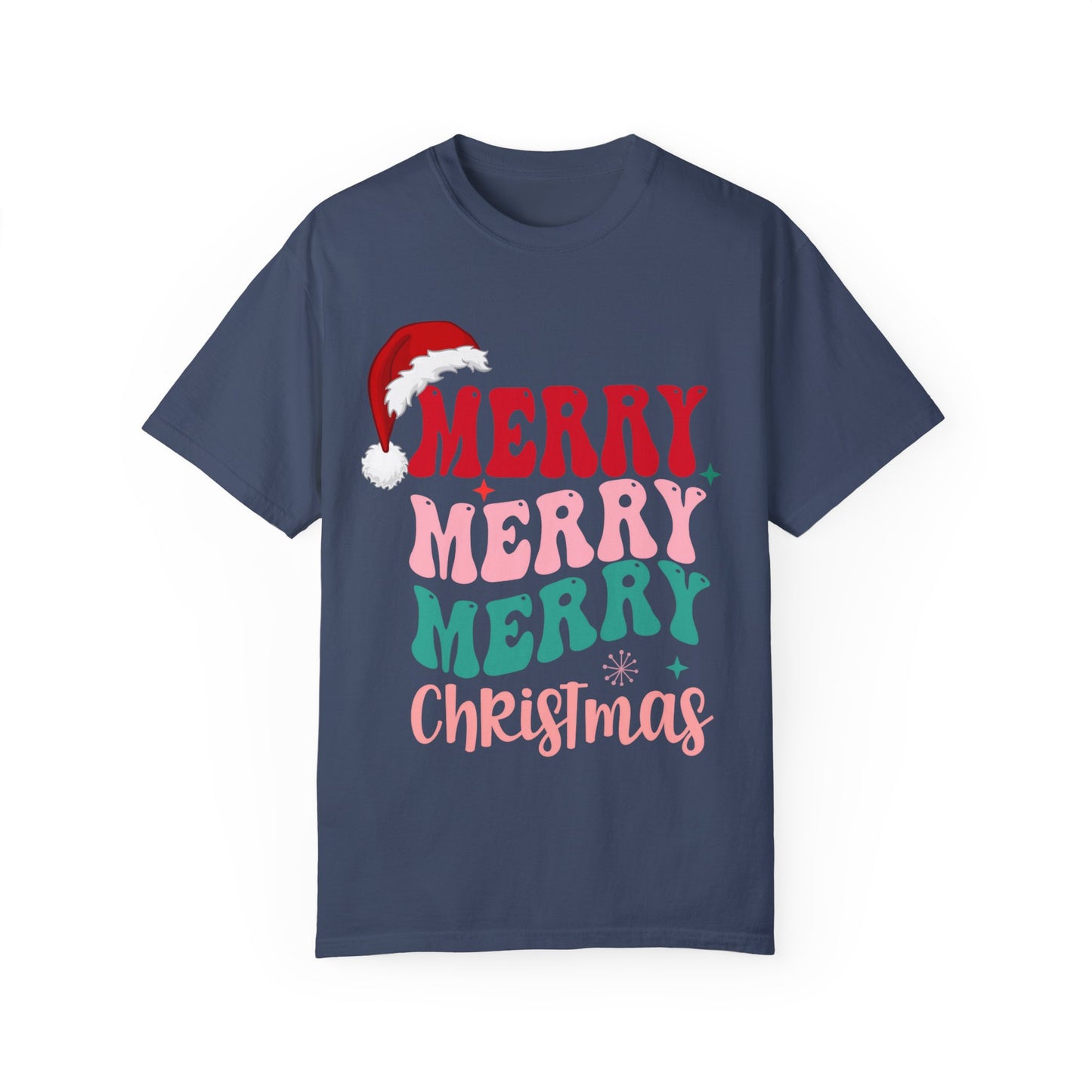 Merry Christmas Unisex Garment-Dyed T-Shirt