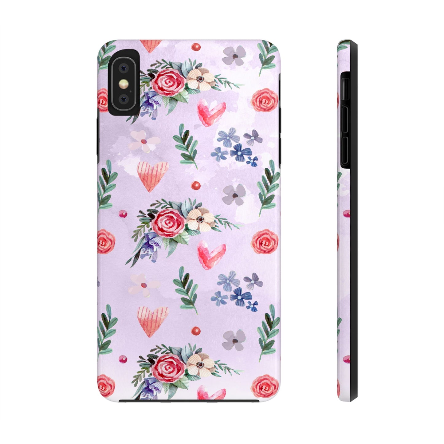 Floral Tough Phone Case - Stylish Protection for Your Device