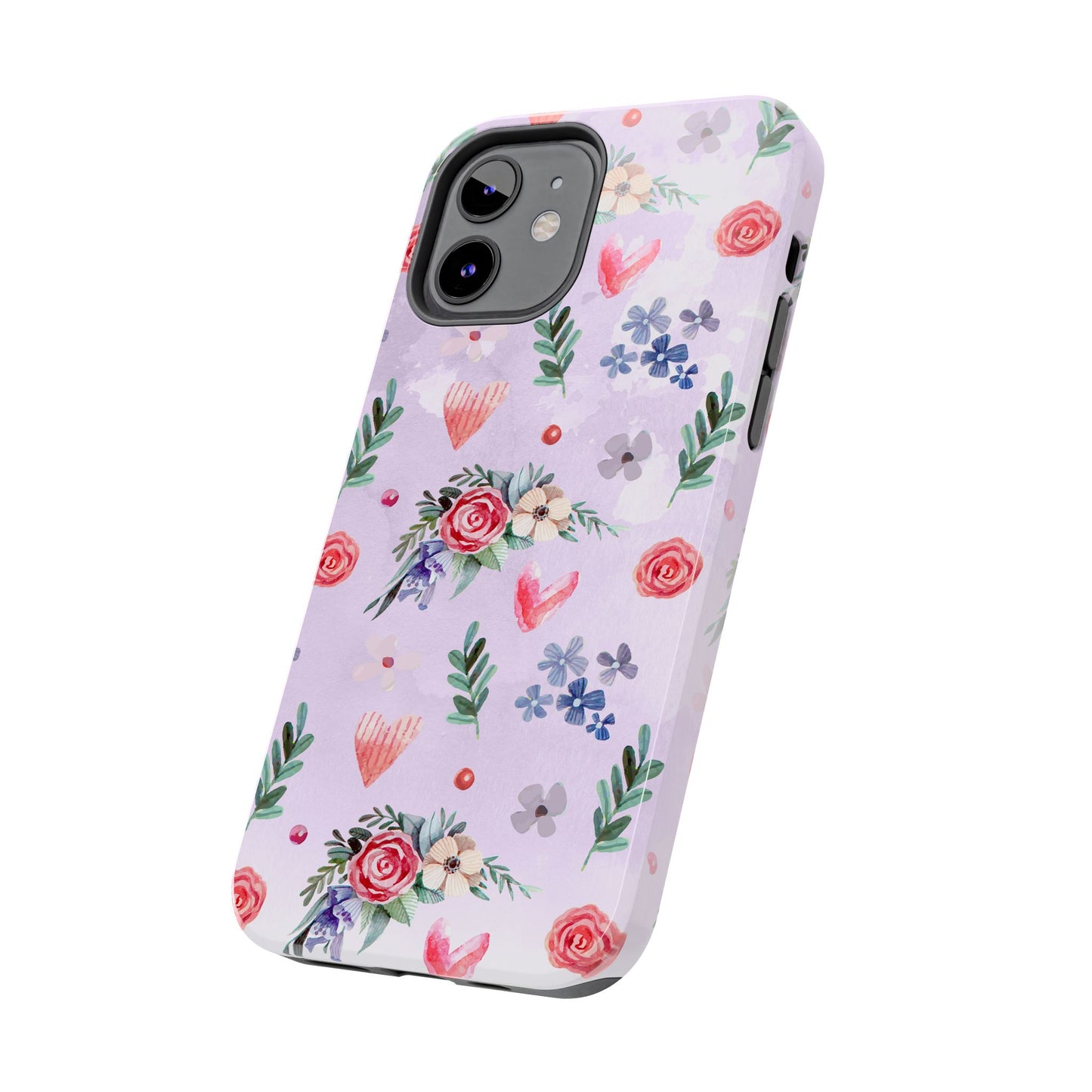 Floral Tough Phone Case - Stylish Protection for Your Device