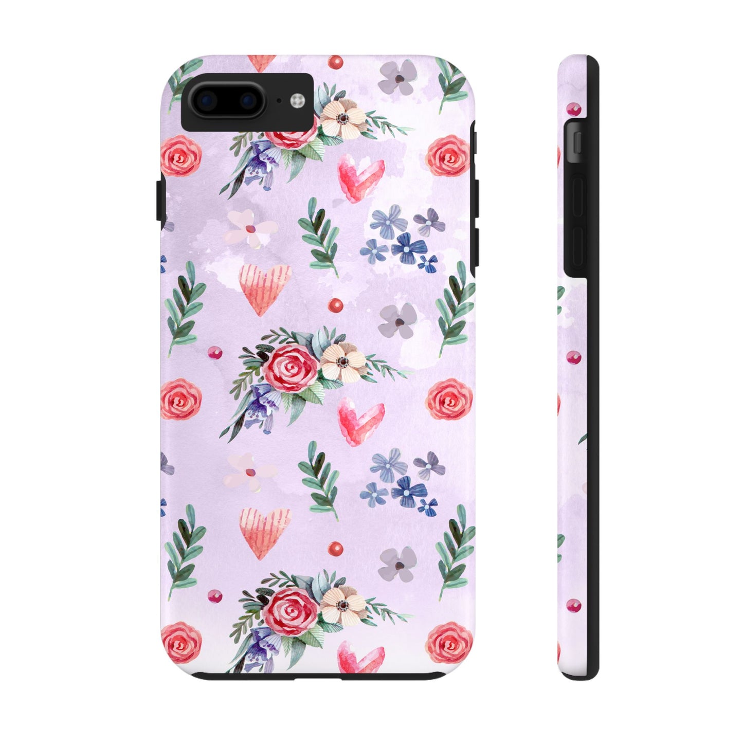 Floral Tough Phone Case - Stylish Protection for Your Device