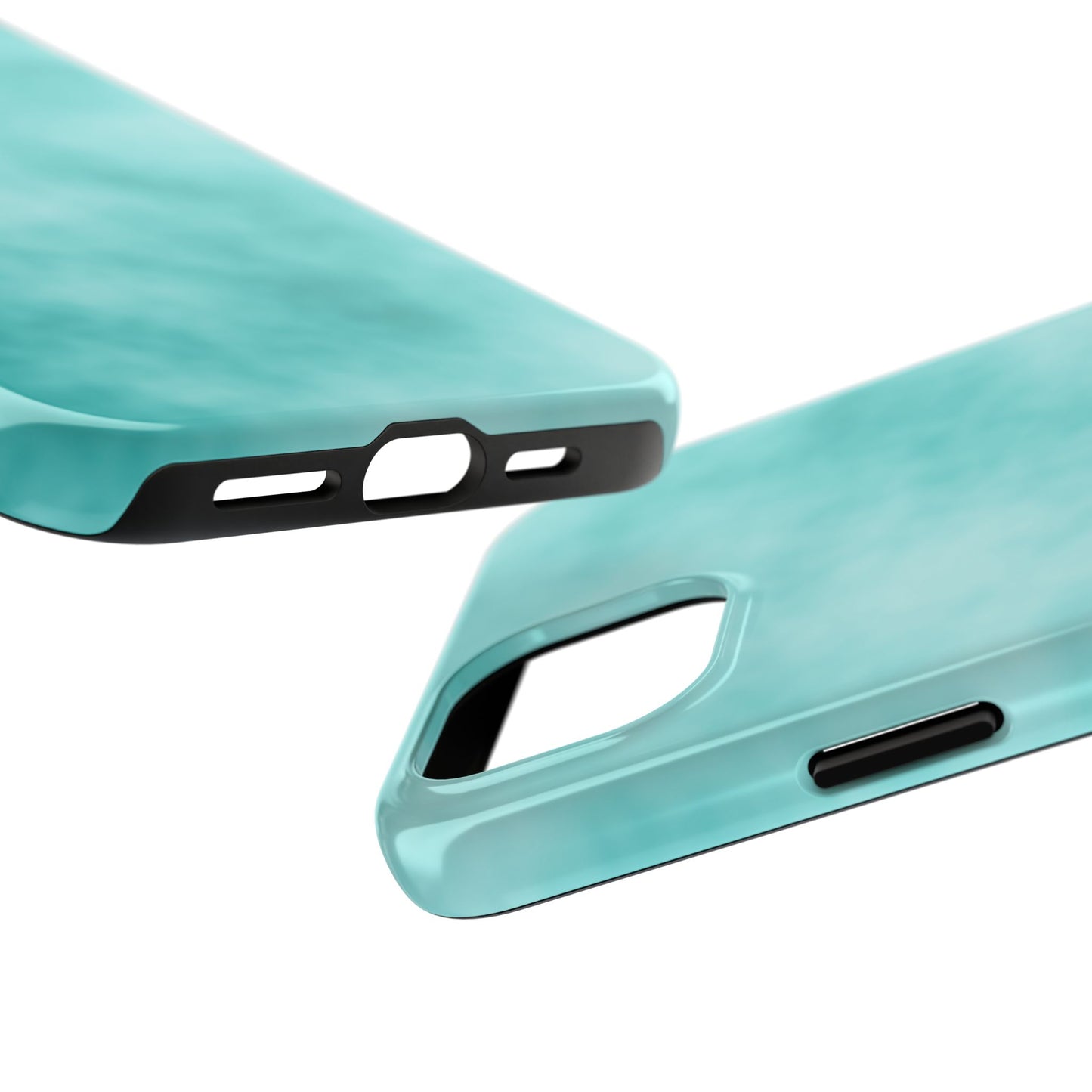 Vibrant Aqua Tough Phone Cases - Stylish & Durable Protection for Your Device