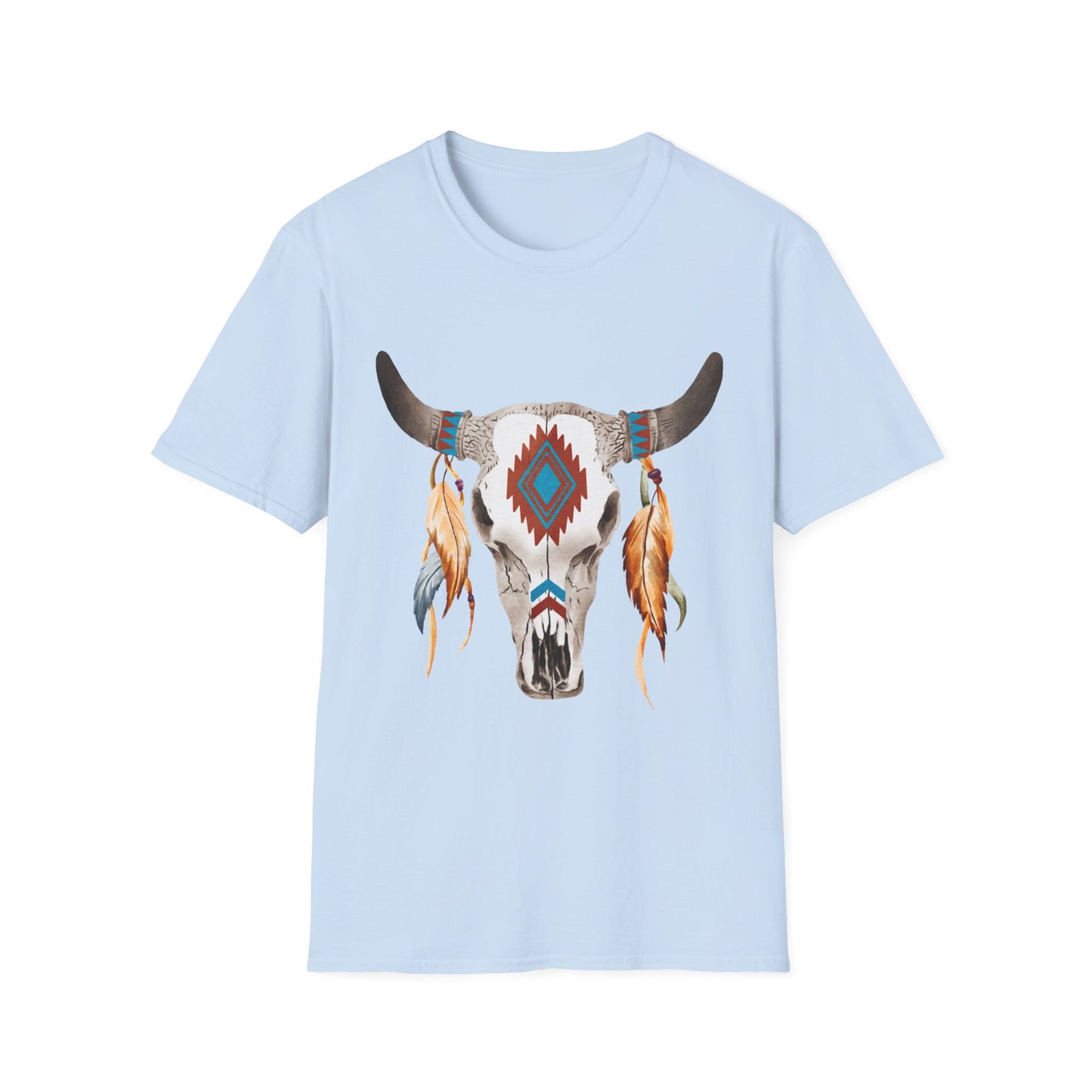 Bohemian Skull Graphic Unisex Softstyle T-Shirt