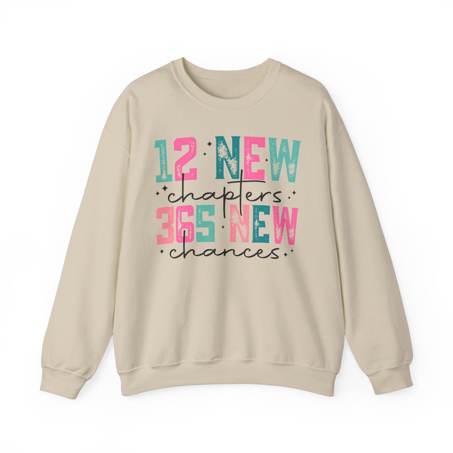 12 New Chapters, 365 New Chances Unisex Heavy Blend Crewneck Sweatshirt