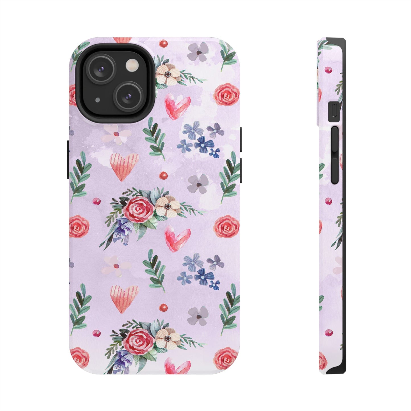 Floral Tough Phone Case - Stylish Protection for Your Device