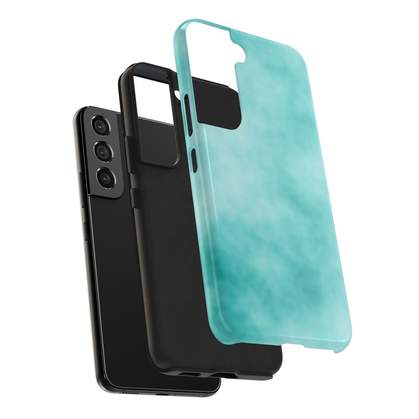 Vibrant Aqua Tough Phone Cases - Stylish & Durable Protection for Your Device