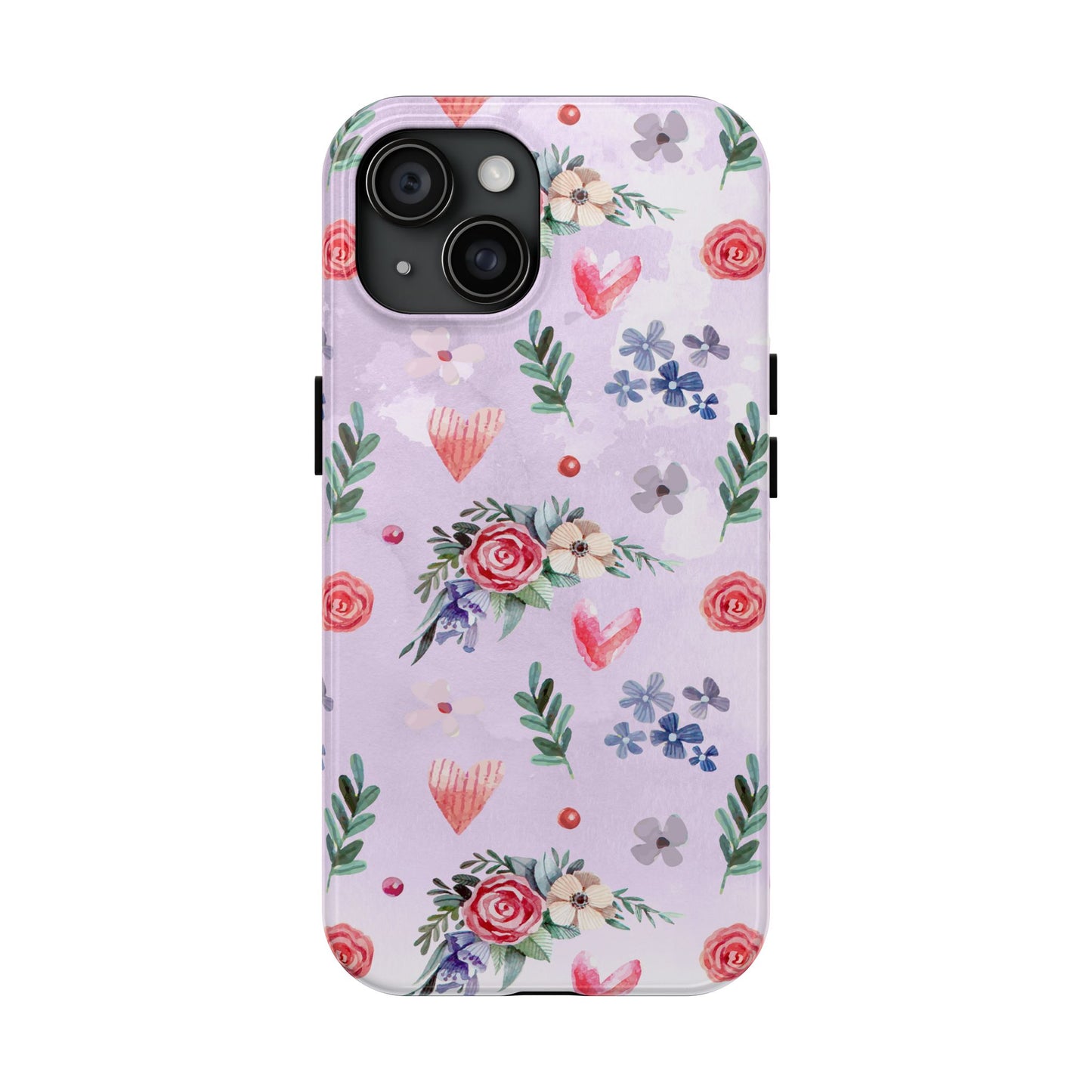 Floral Tough Phone Case - Stylish Protection for Your Device