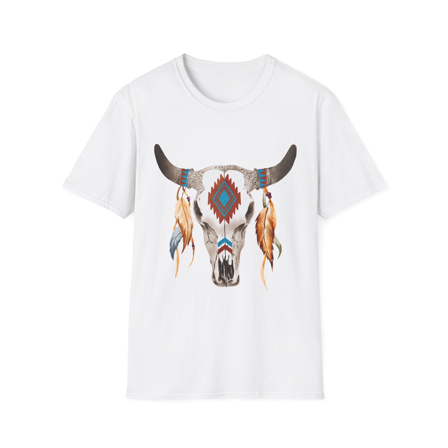 Bohemian Skull Graphic Unisex Softstyle T-Shirt