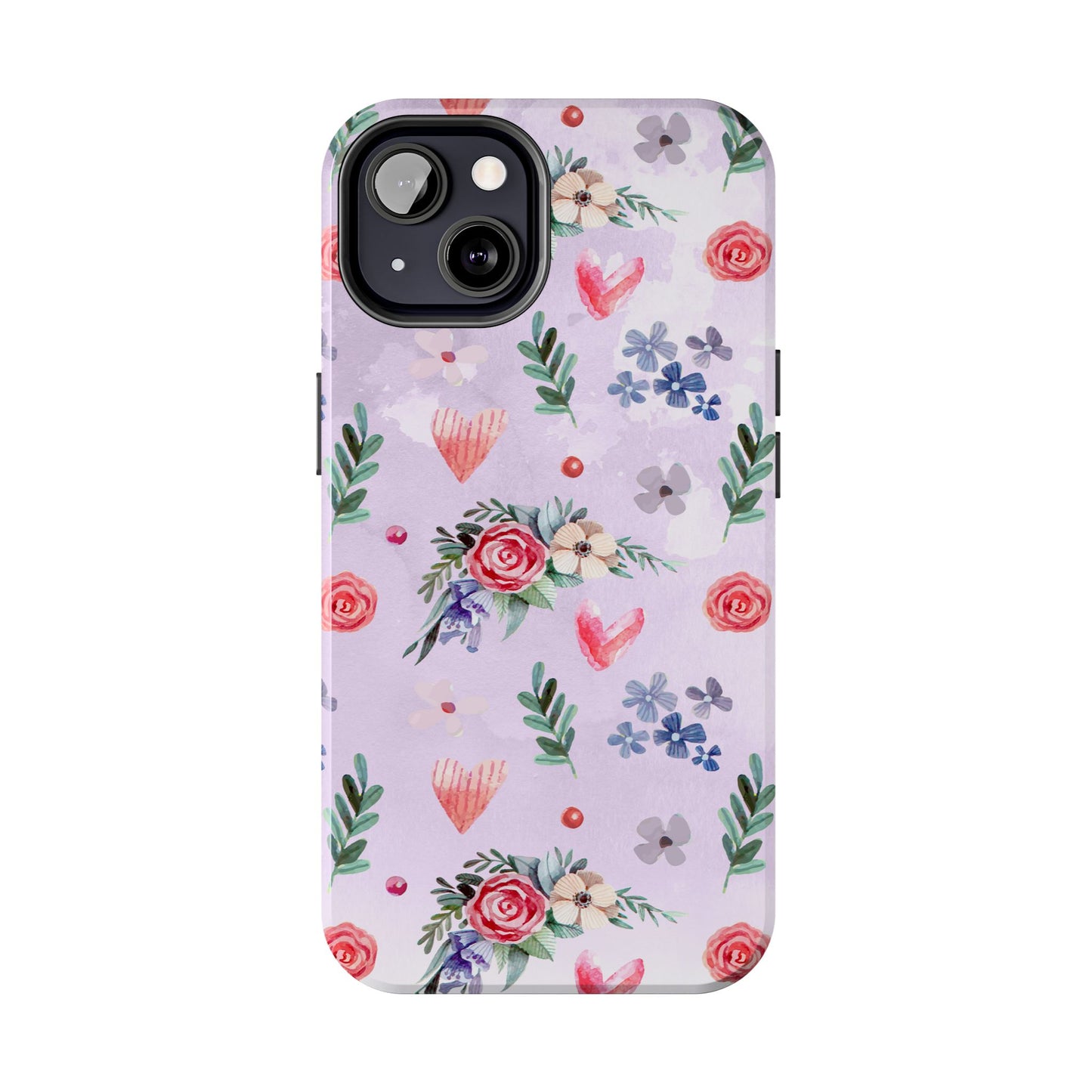 Floral Tough Phone Case - Stylish Protection for Your Device