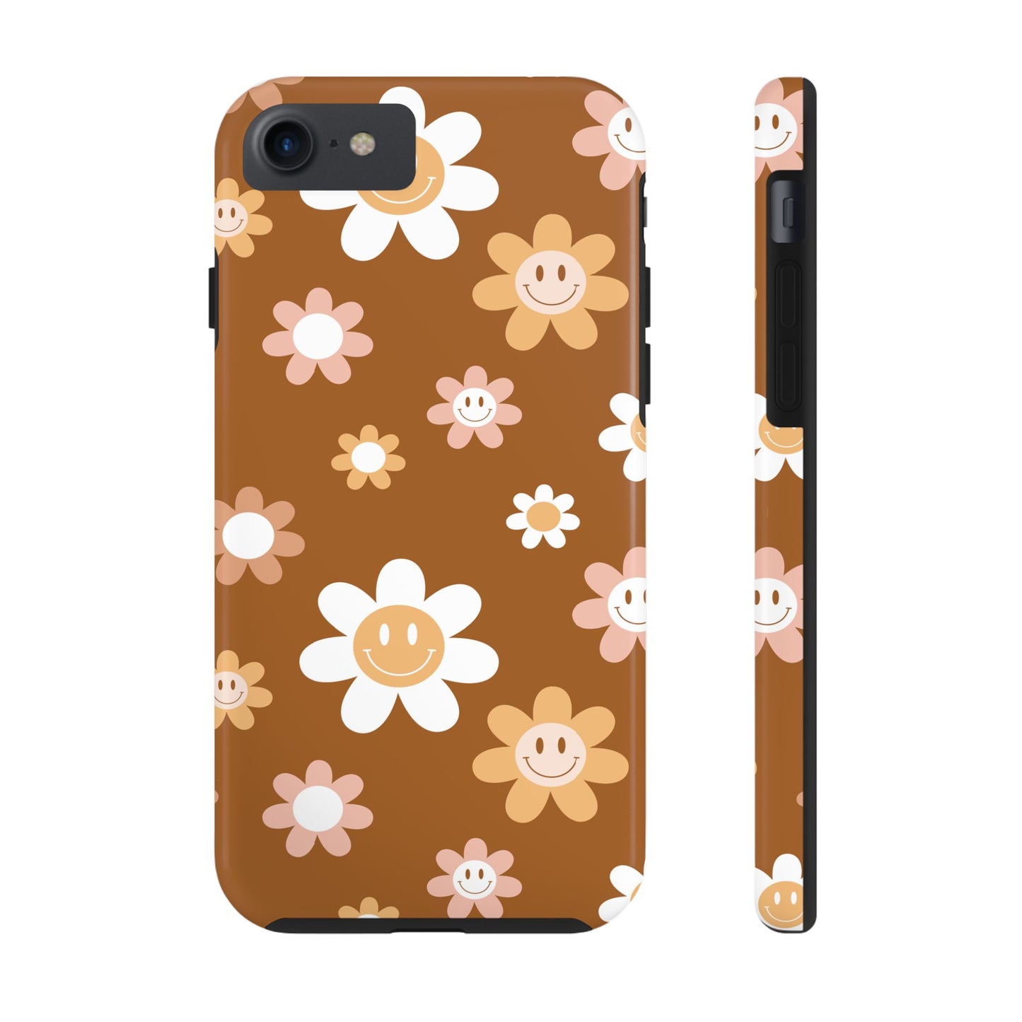 Smiley Flower Tough Phone Case - Cute Floral Design for Trendy Protection