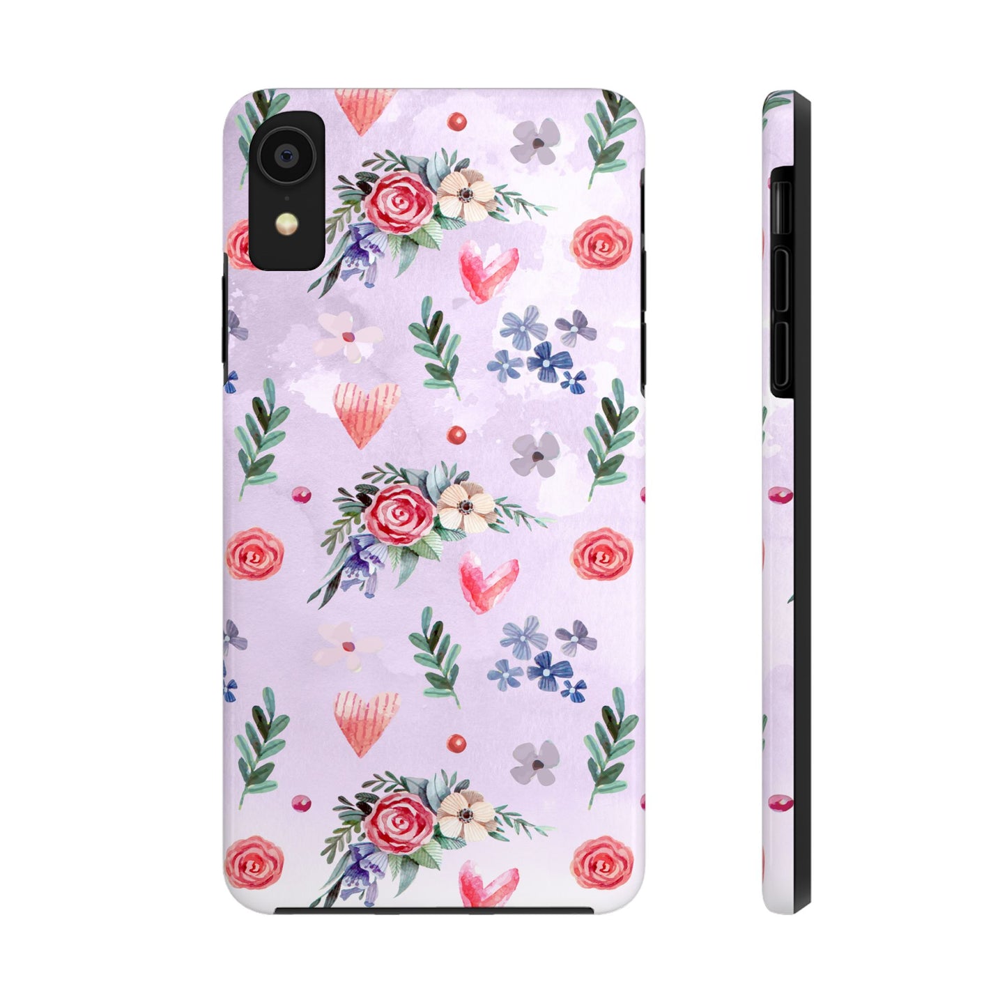 Floral Tough Phone Case - Stylish Protection for Your Device