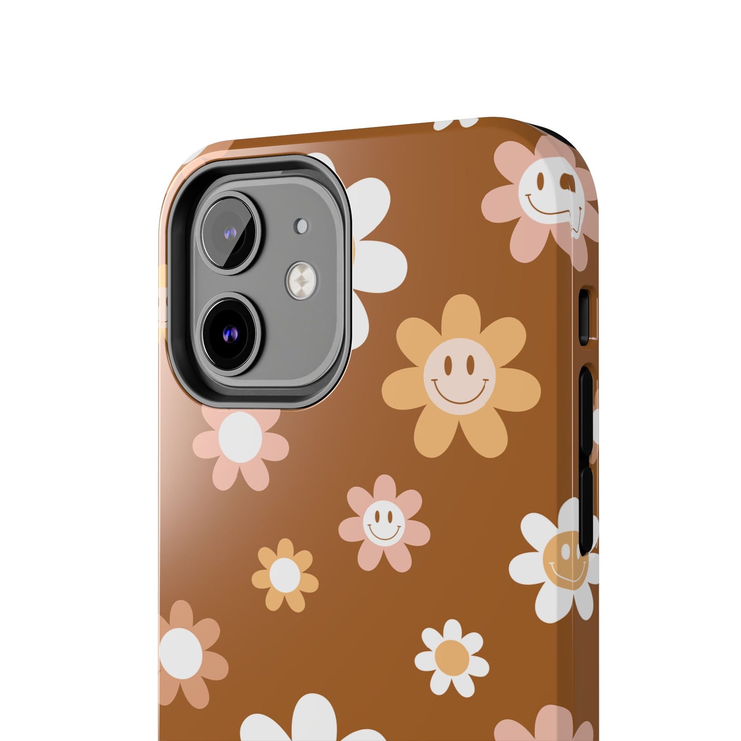 Smiley Flower Tough Phone Case - Cute Floral Design for Trendy Protection