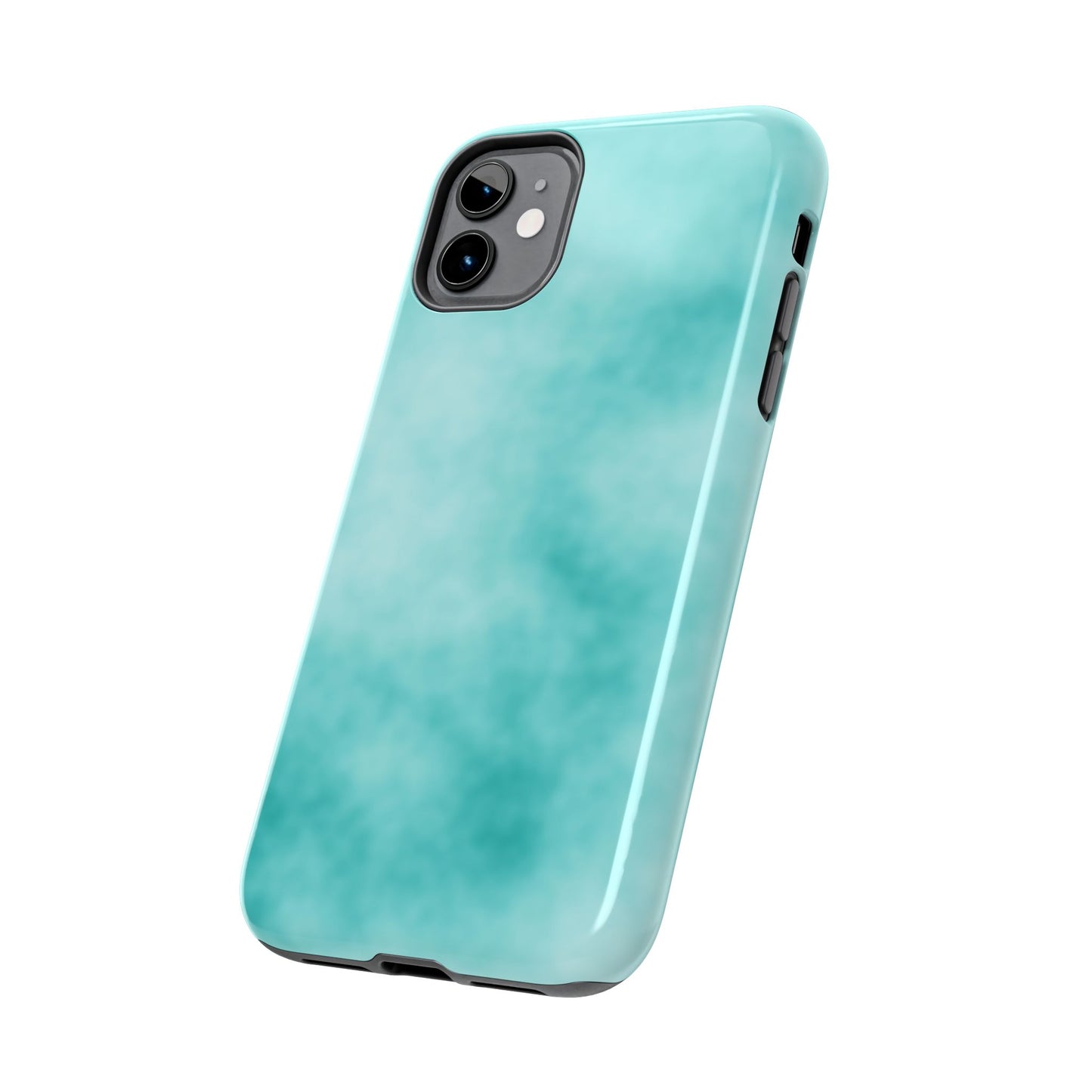 Vibrant Aqua Tough Phone Cases - Stylish & Durable Protection for Your Device