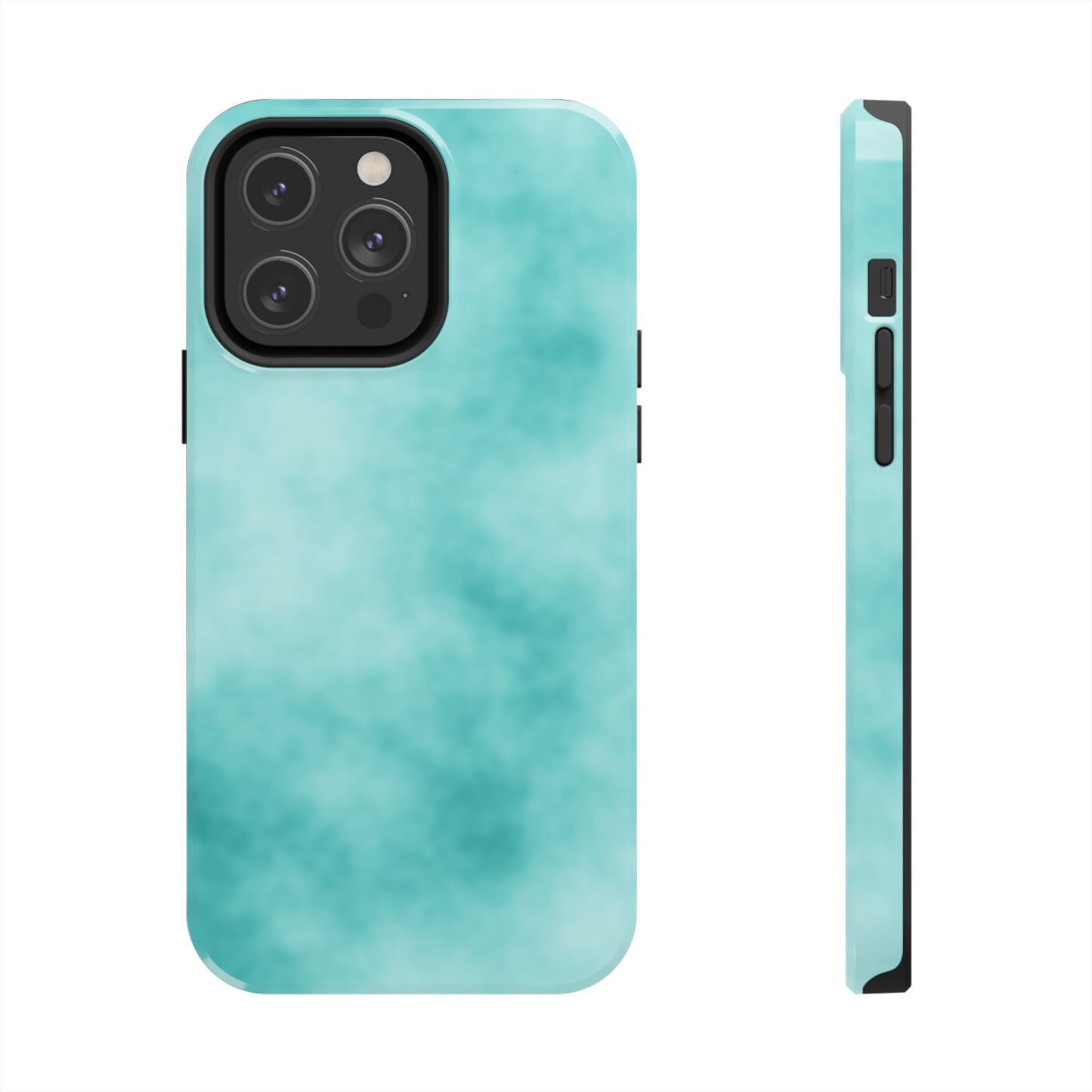 Vibrant Aqua Tough Phone Cases - Stylish & Durable Protection for Your Device