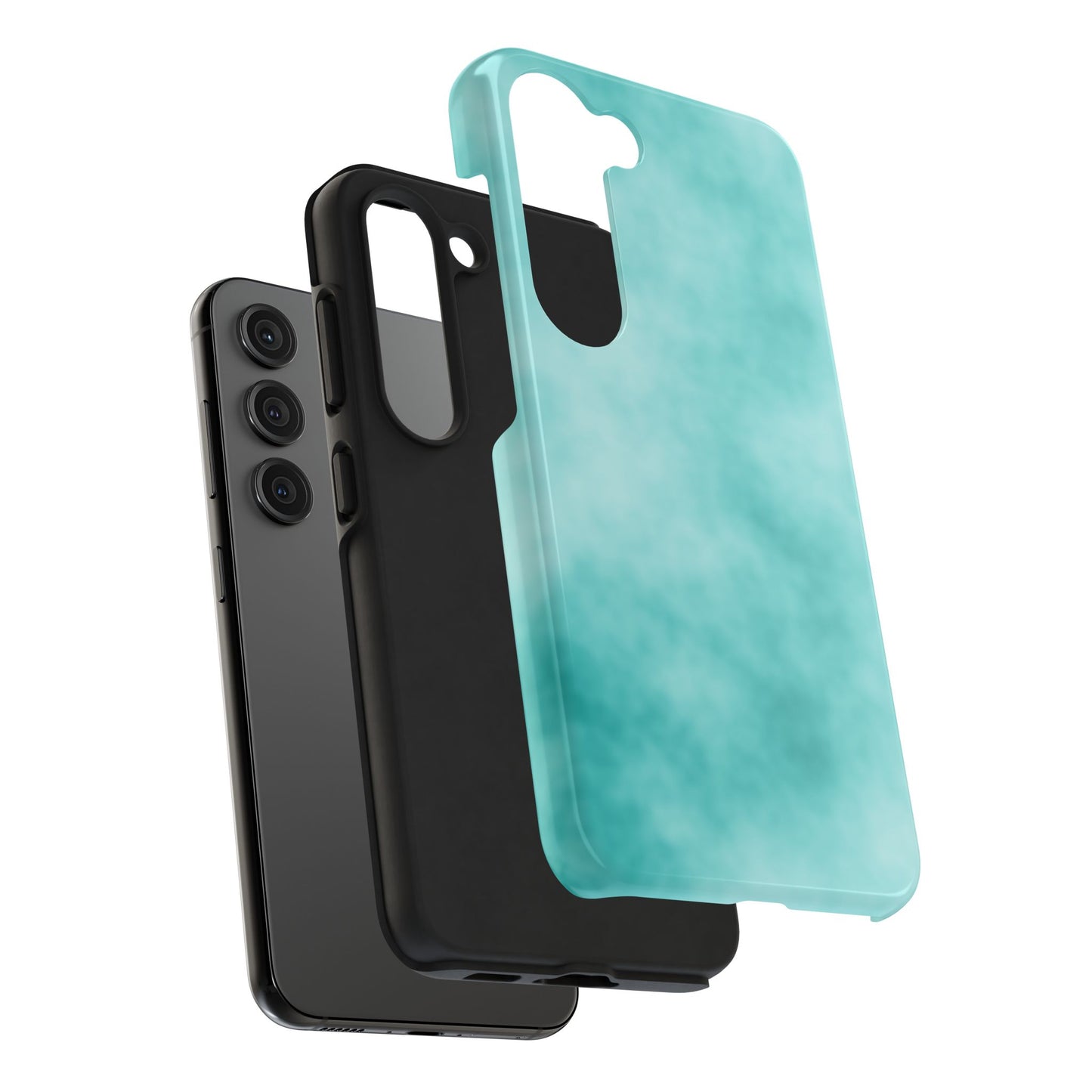 Vibrant Aqua Tough Phone Cases - Stylish & Durable Protection for Your Device