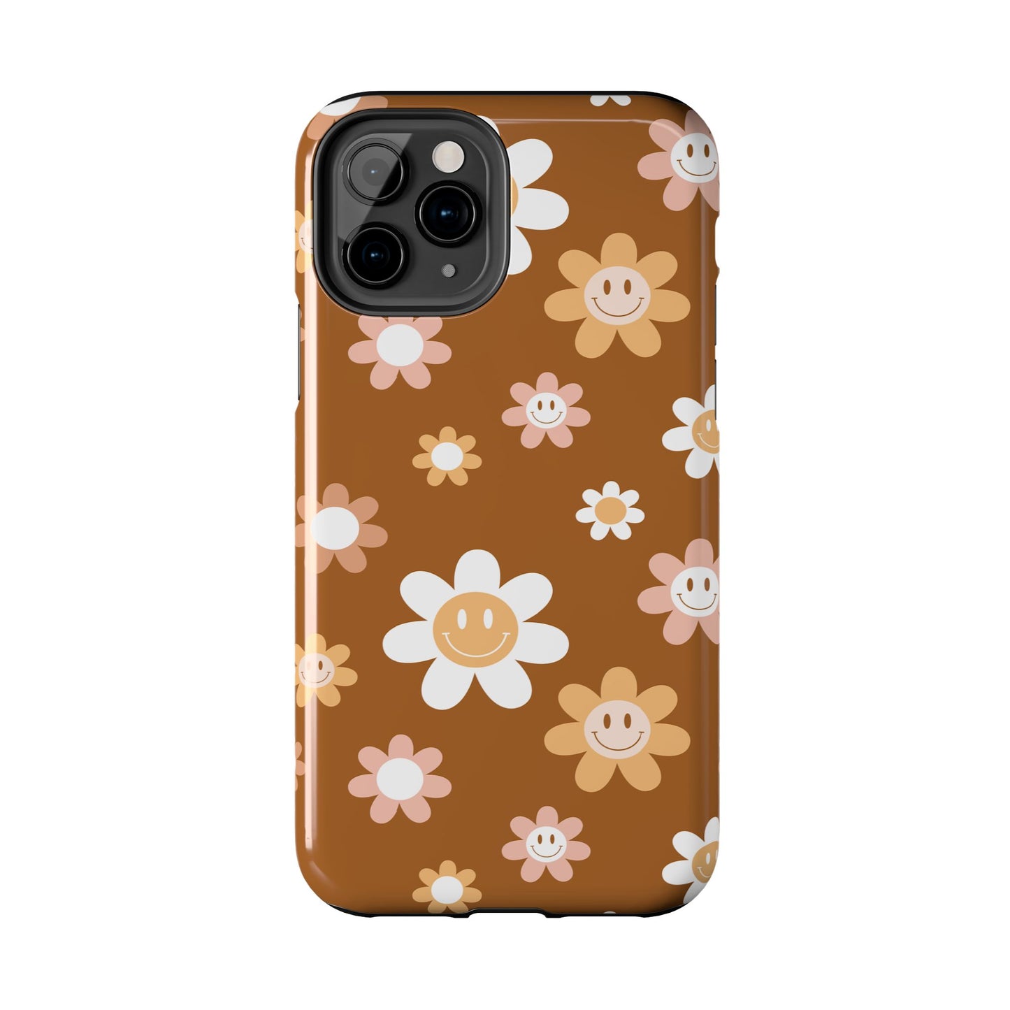 Smiley Flower Tough Phone Case - Cute Floral Design for Trendy Protection