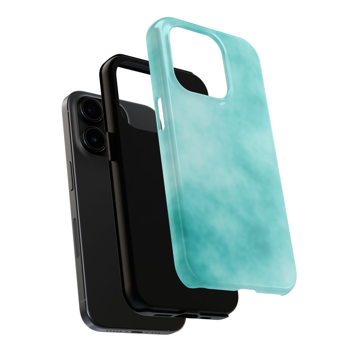 Vibrant Aqua Tough Phone Cases - Stylish & Durable Protection for Your Device