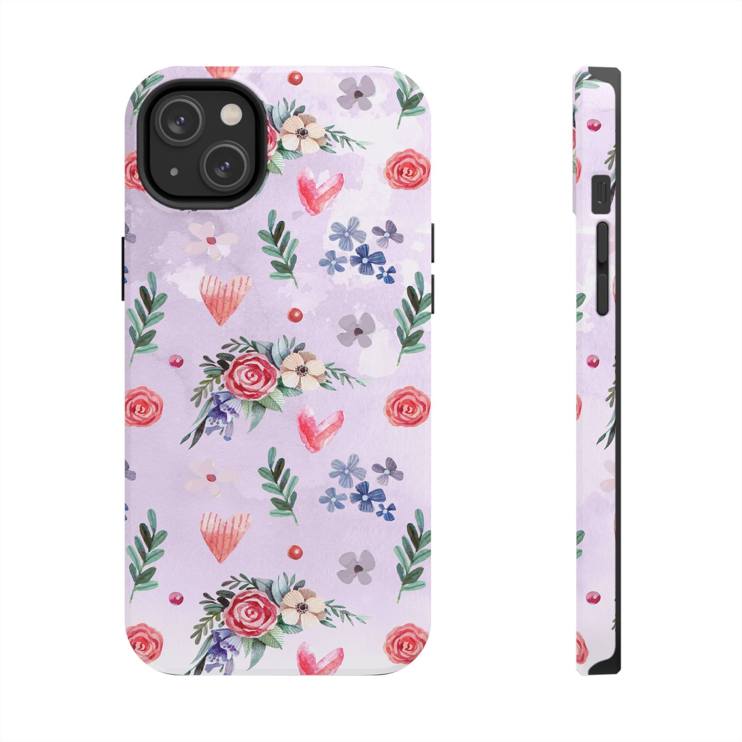 Floral Tough Phone Case - Stylish Protection for Your Device