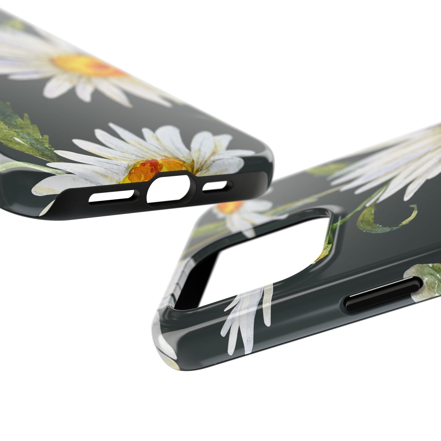 Floral Tough Phone Cases - Durable Protection with Daisy Design