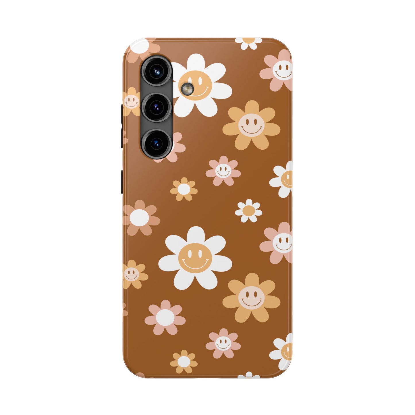 Smiley Flower Tough Phone Case - Cute Floral Design for Trendy Protection