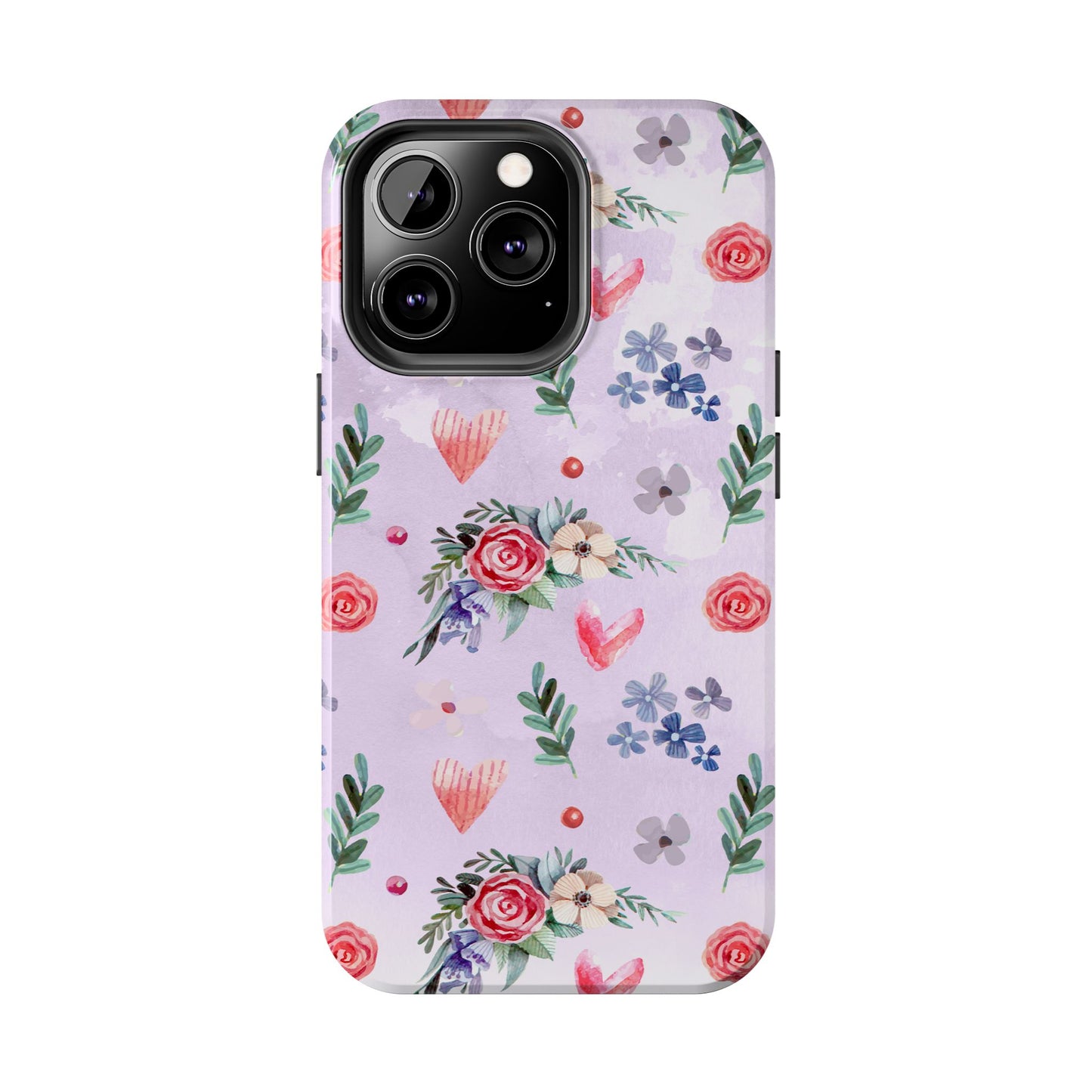 Floral Tough Phone Case - Stylish Protection for Your Device