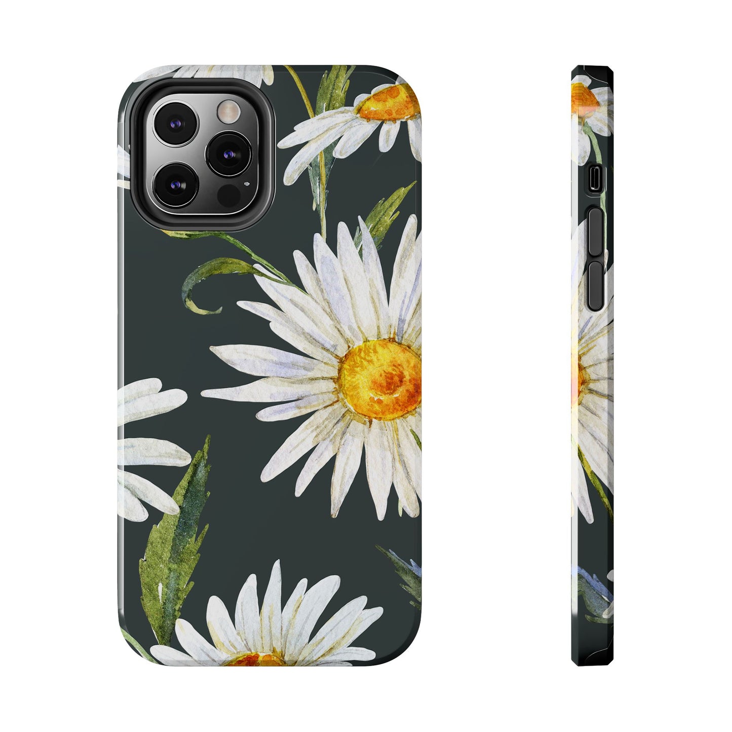 Floral Tough Phone Cases - Durable Protection with Daisy Design