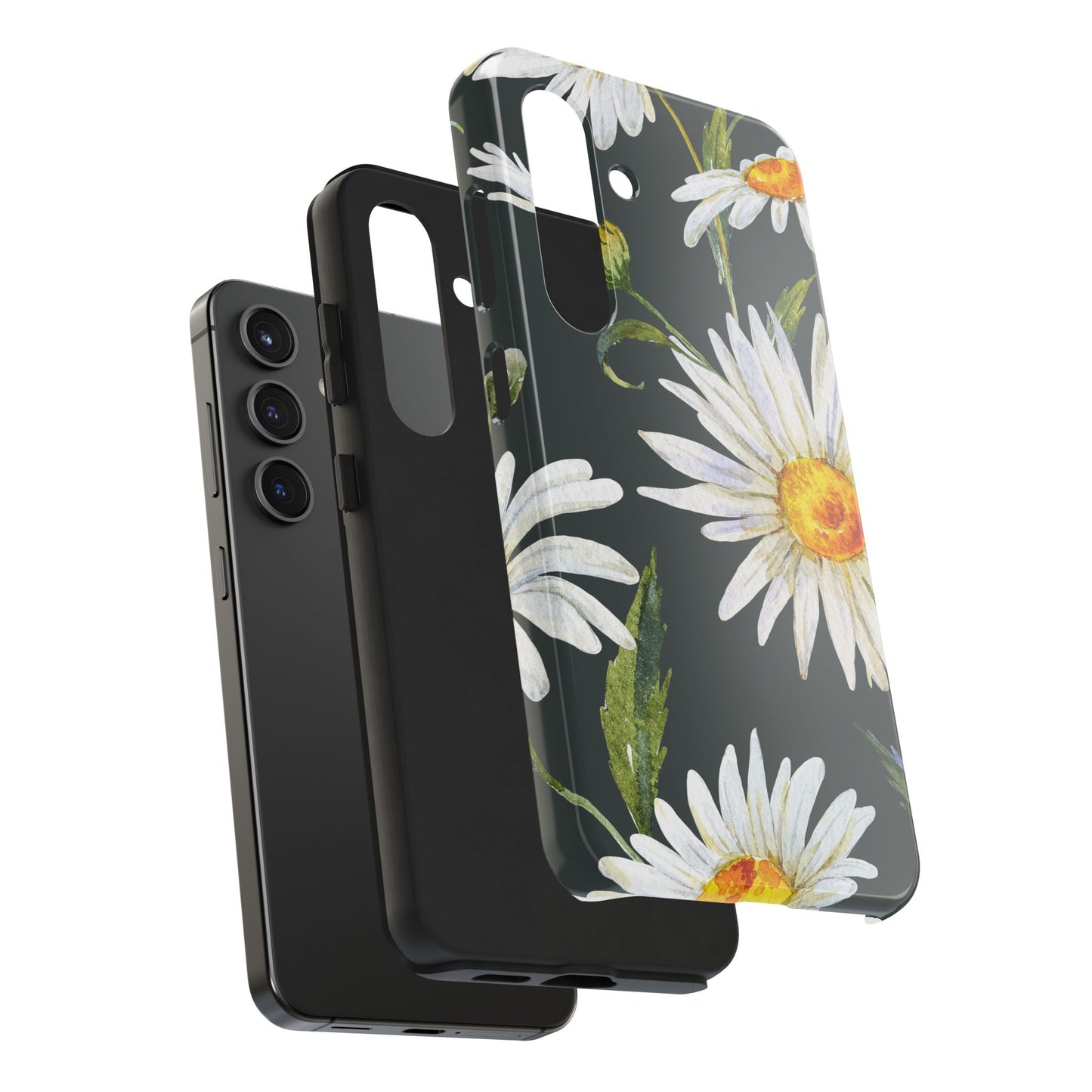 Floral Tough Phone Cases - Durable Protection with Daisy Design