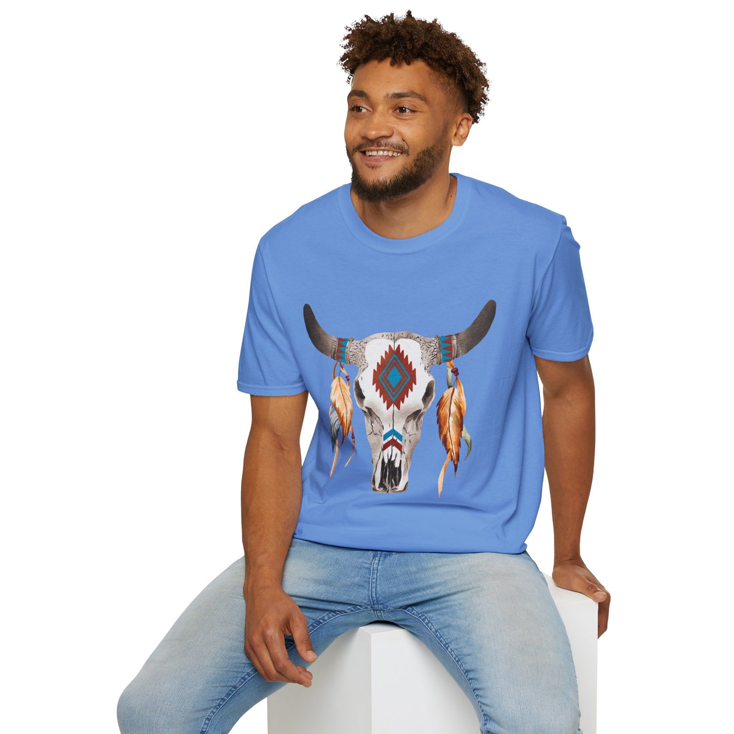 Bohemian Skull Graphic Unisex Softstyle T-Shirt