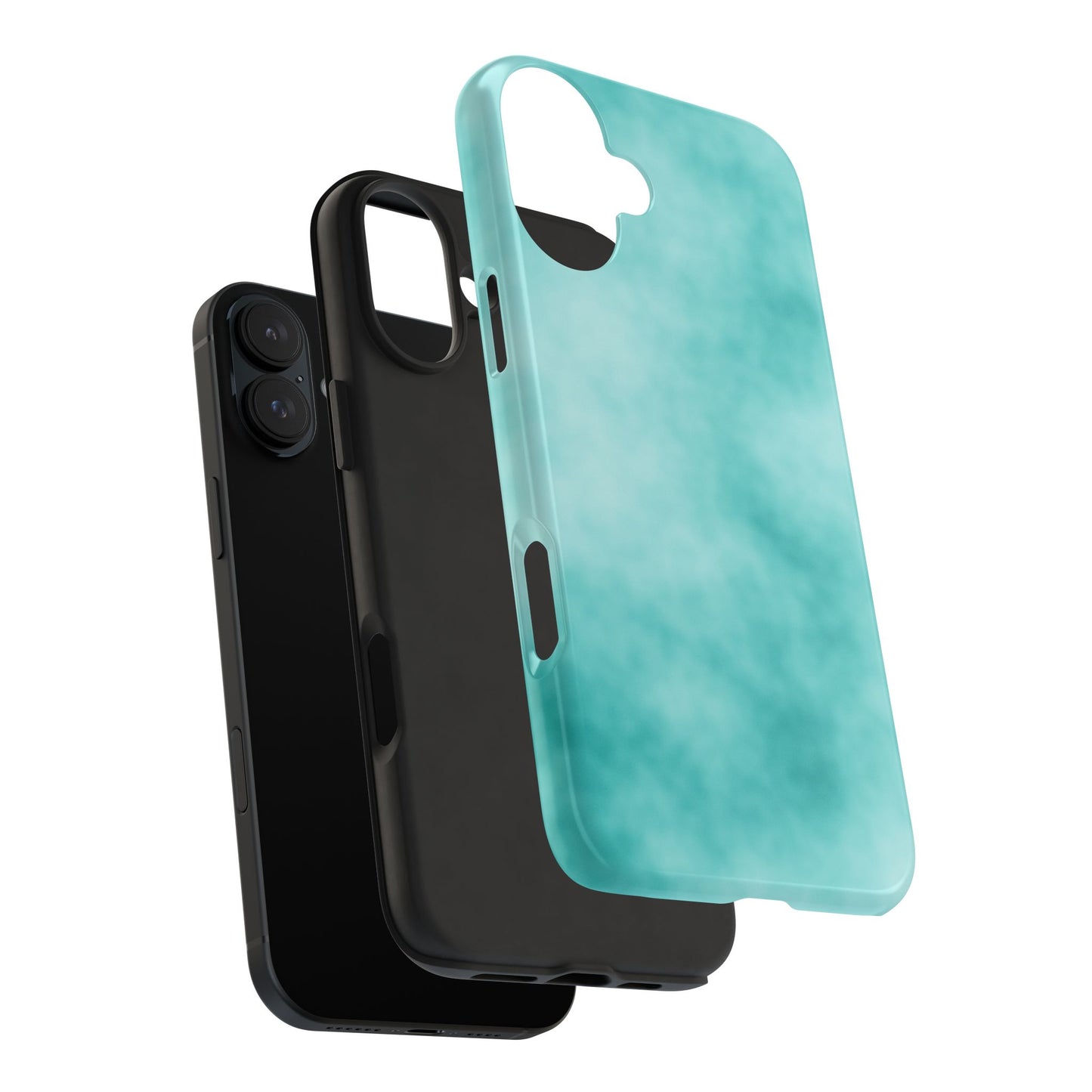 Vibrant Aqua Tough Phone Cases - Stylish & Durable Protection for Your Device