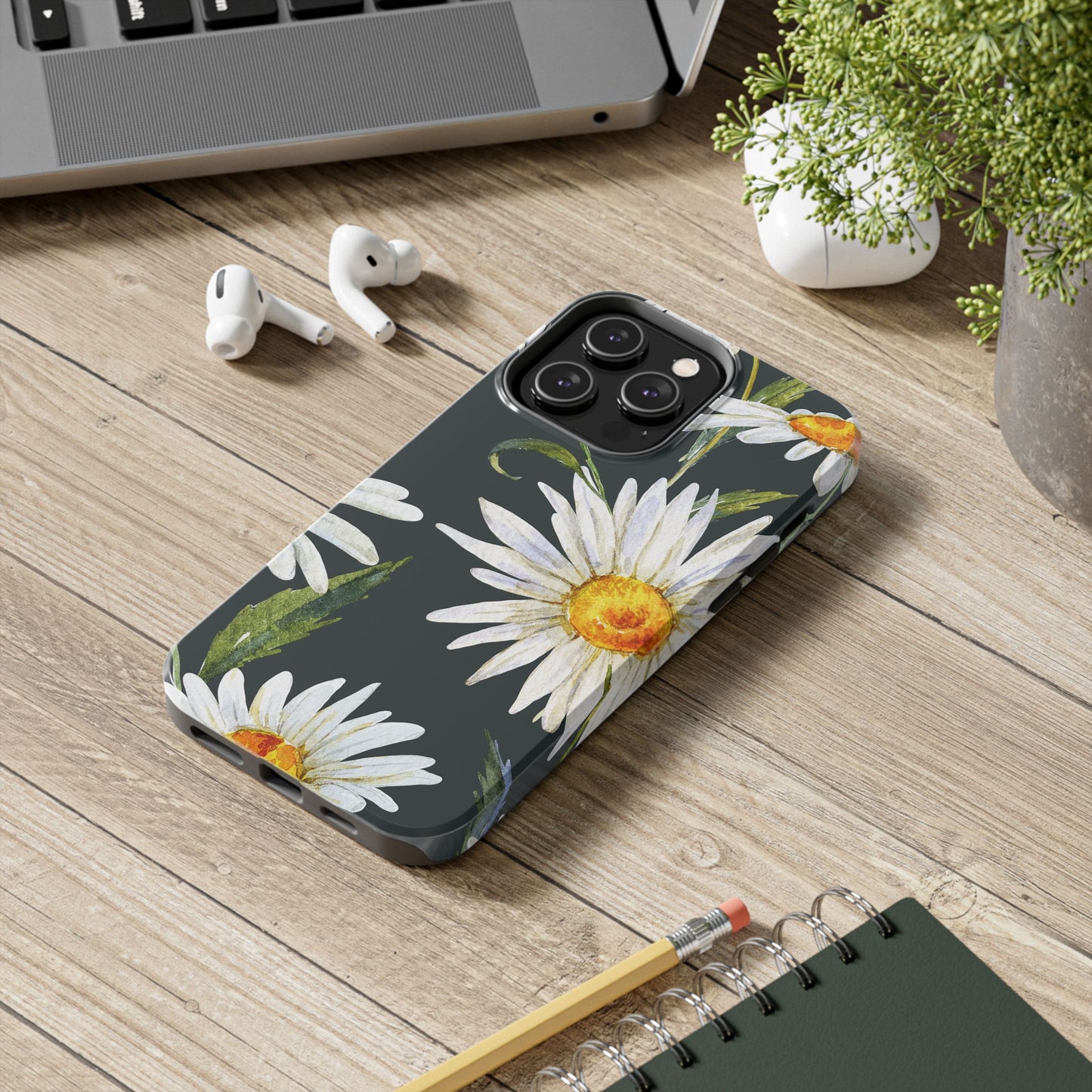 Floral Tough Phone Cases - Durable Protection with Daisy Design