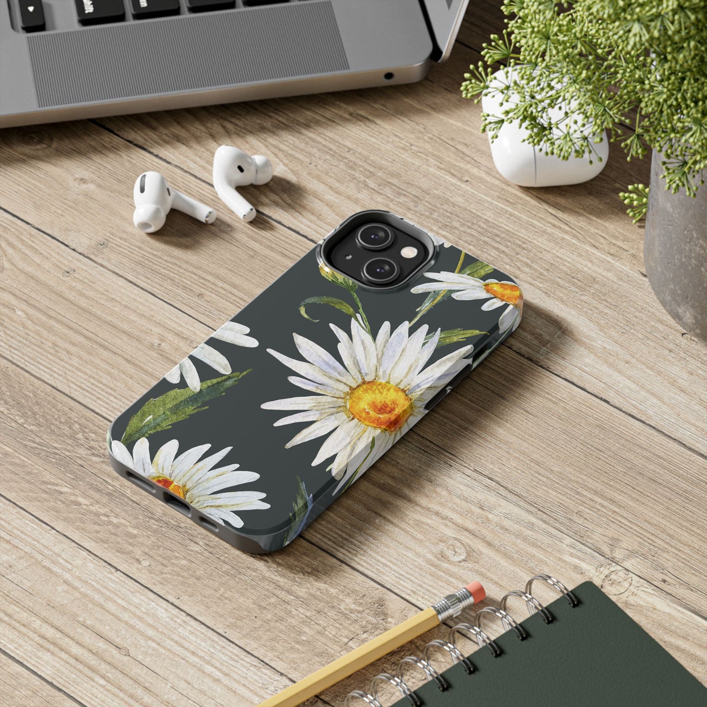 Floral Tough Phone Cases - Durable Protection with Daisy Design