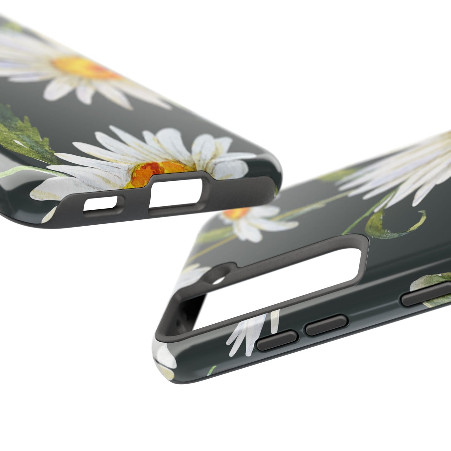 Floral Tough Phone Cases - Durable Protection with Daisy Design