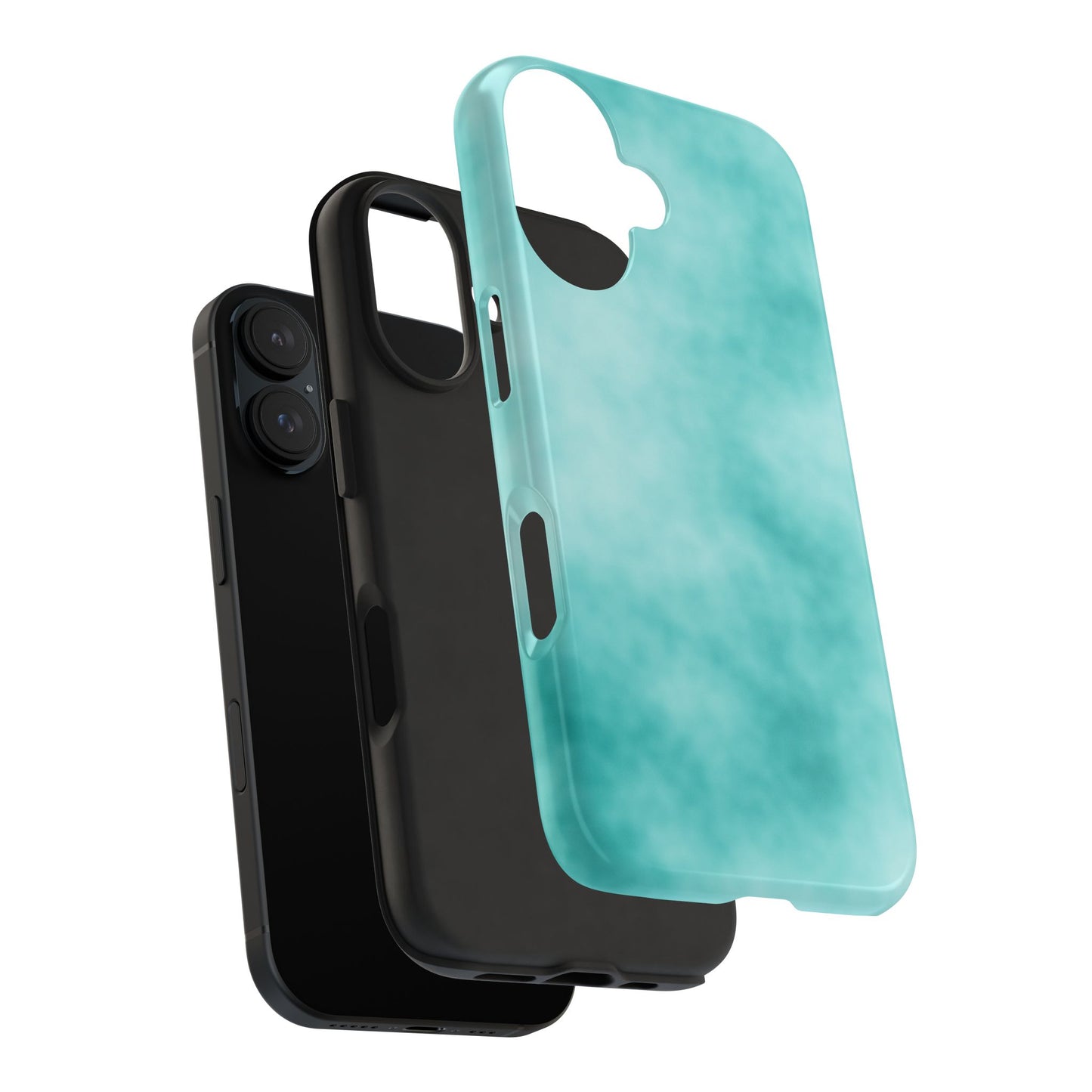 Vibrant Aqua Tough Phone Cases - Stylish & Durable Protection for Your Device